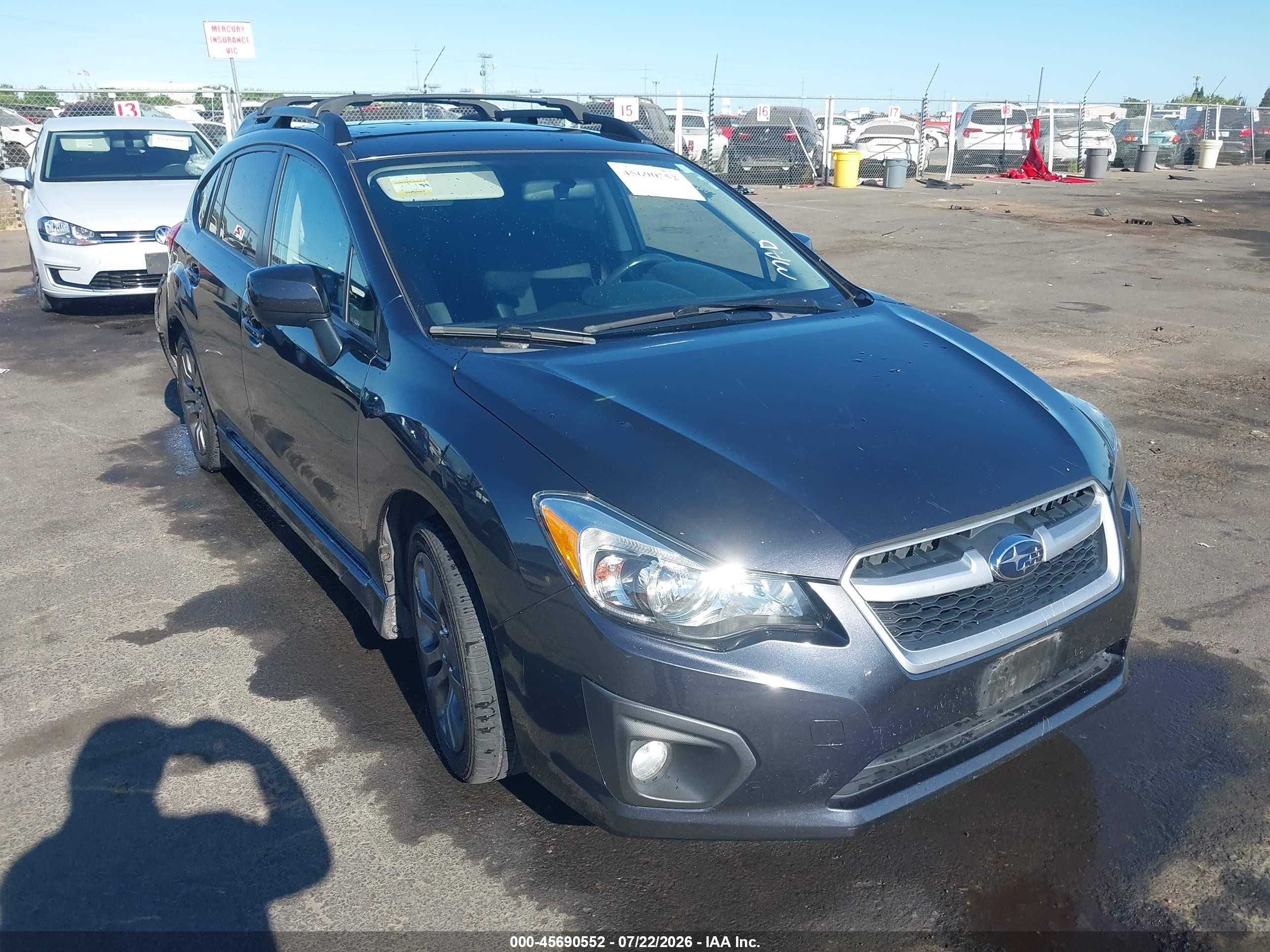 2013 Subaru Impreza 2.0i Sport Premium Gray vin: JF1GPAL63D1893416