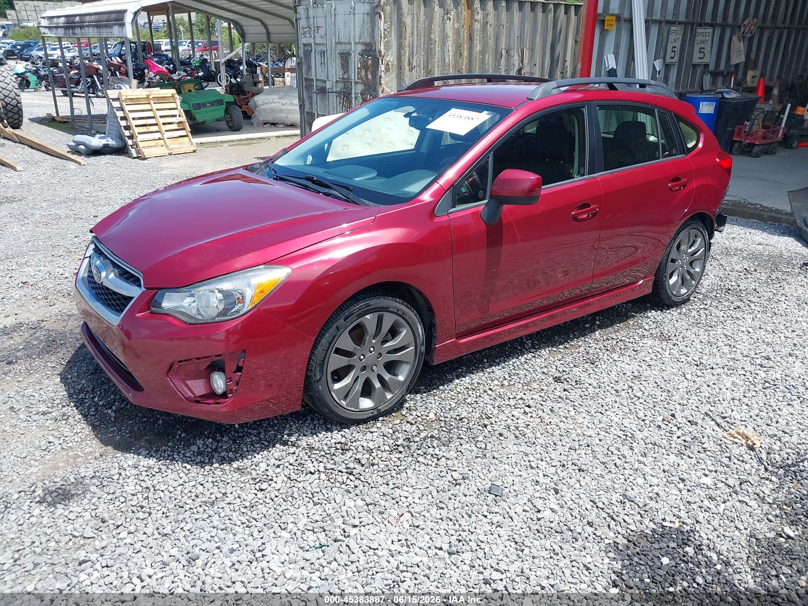 2013 Subaru Impreza 2.0i Sport Premium Maroon vin: JF1GPAL63D2828642