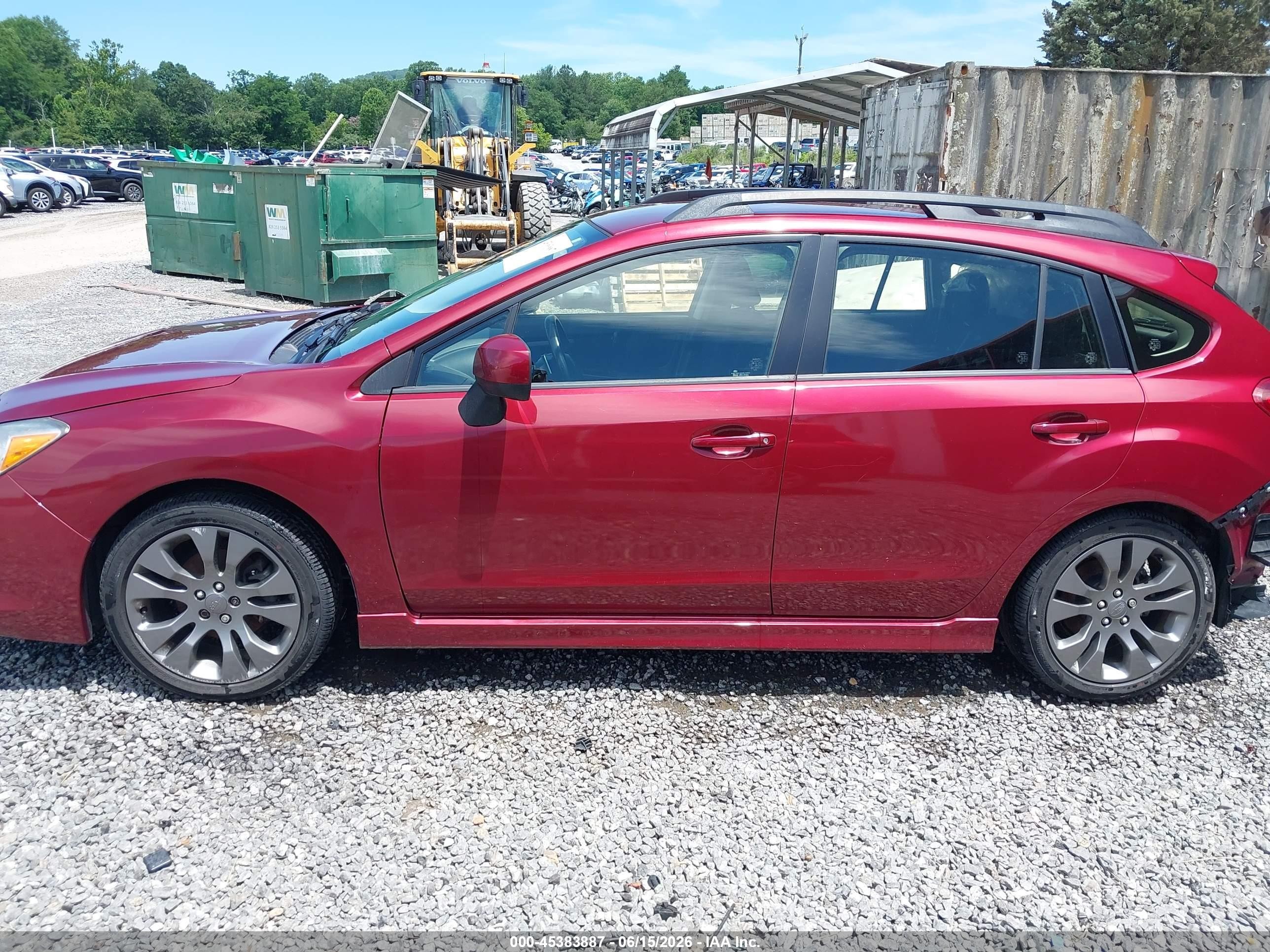 2013 Subaru Impreza 2.0i Sport Premium Maroon vin: JF1GPAL63D2828642