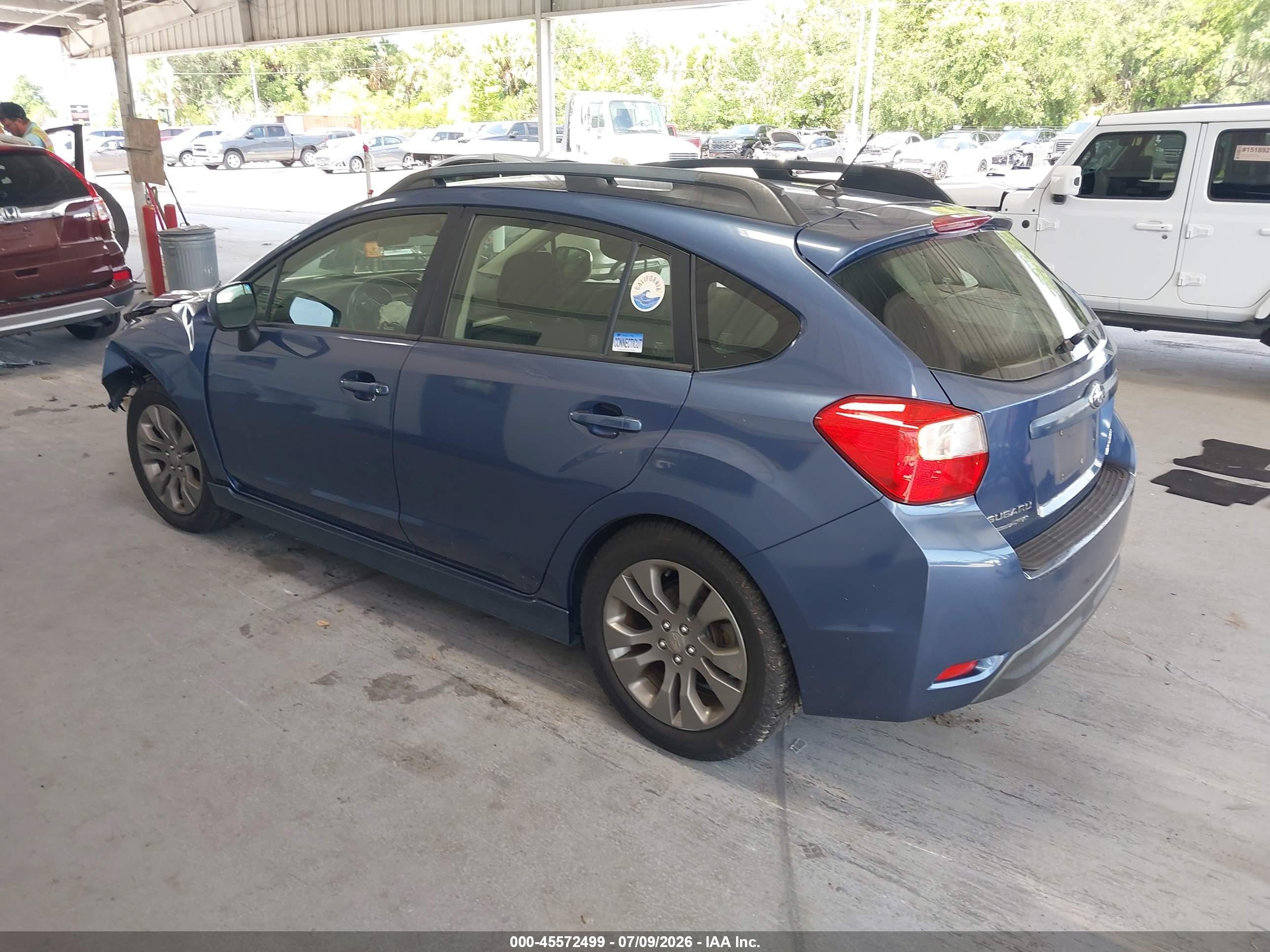 2013 Subaru Impreza 2.0i Sport Premium Blue vin: JF1GPAL63D2874553