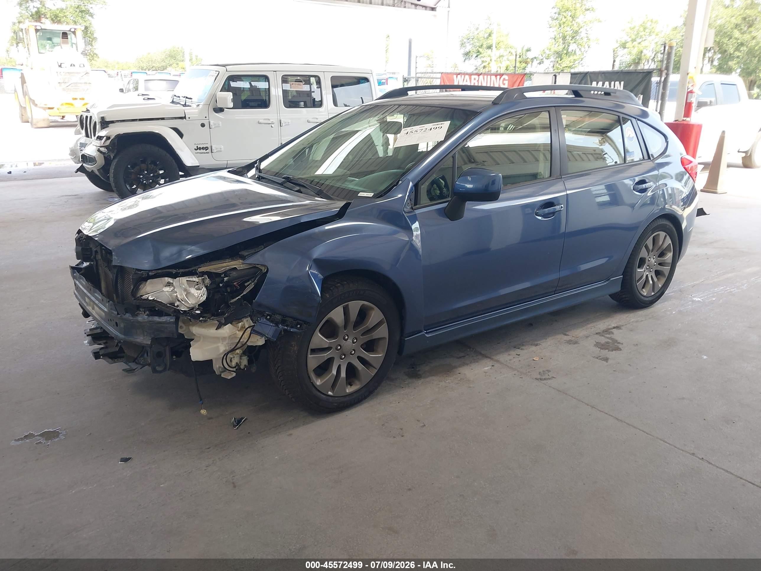 2013 Subaru Impreza 2.0i Sport Premium Blue vin: JF1GPAL63D2874553