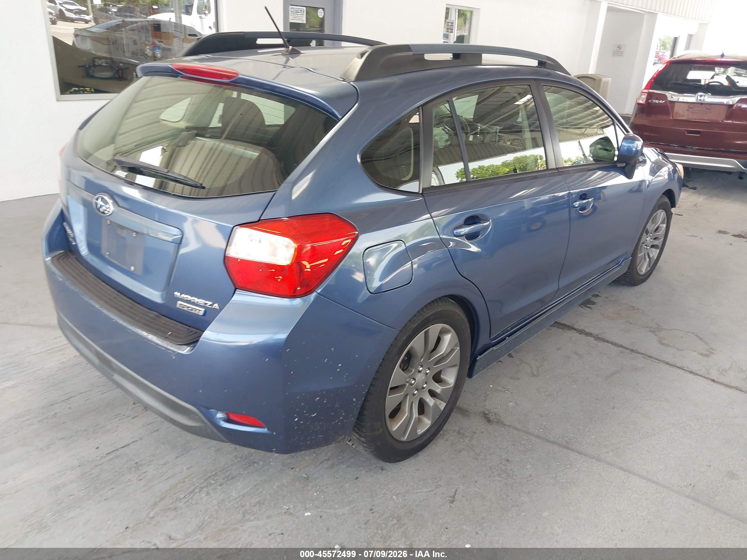 2013 Subaru Impreza 2.0i Sport Premium Blue vin: JF1GPAL63D2874553