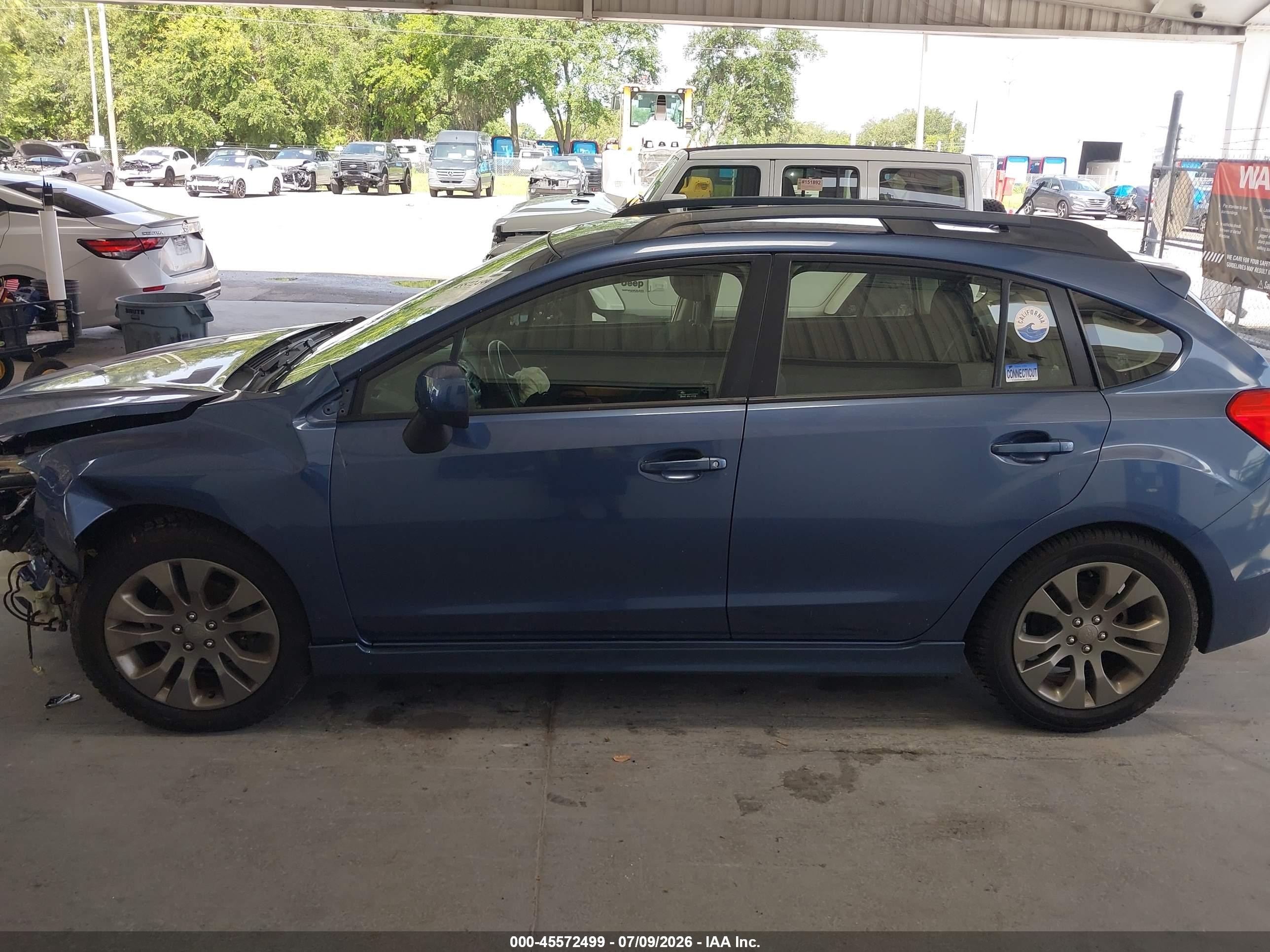 2013 Subaru Impreza 2.0i Sport Premium Blue vin: JF1GPAL63D2874553