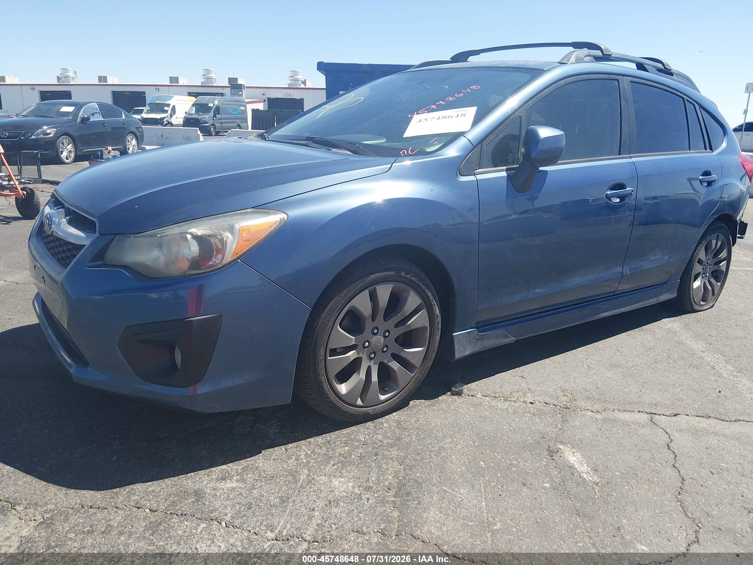 2013 Subaru Impreza 2.0i Sport Premium Blue vin: JF1GPAL63DH210332