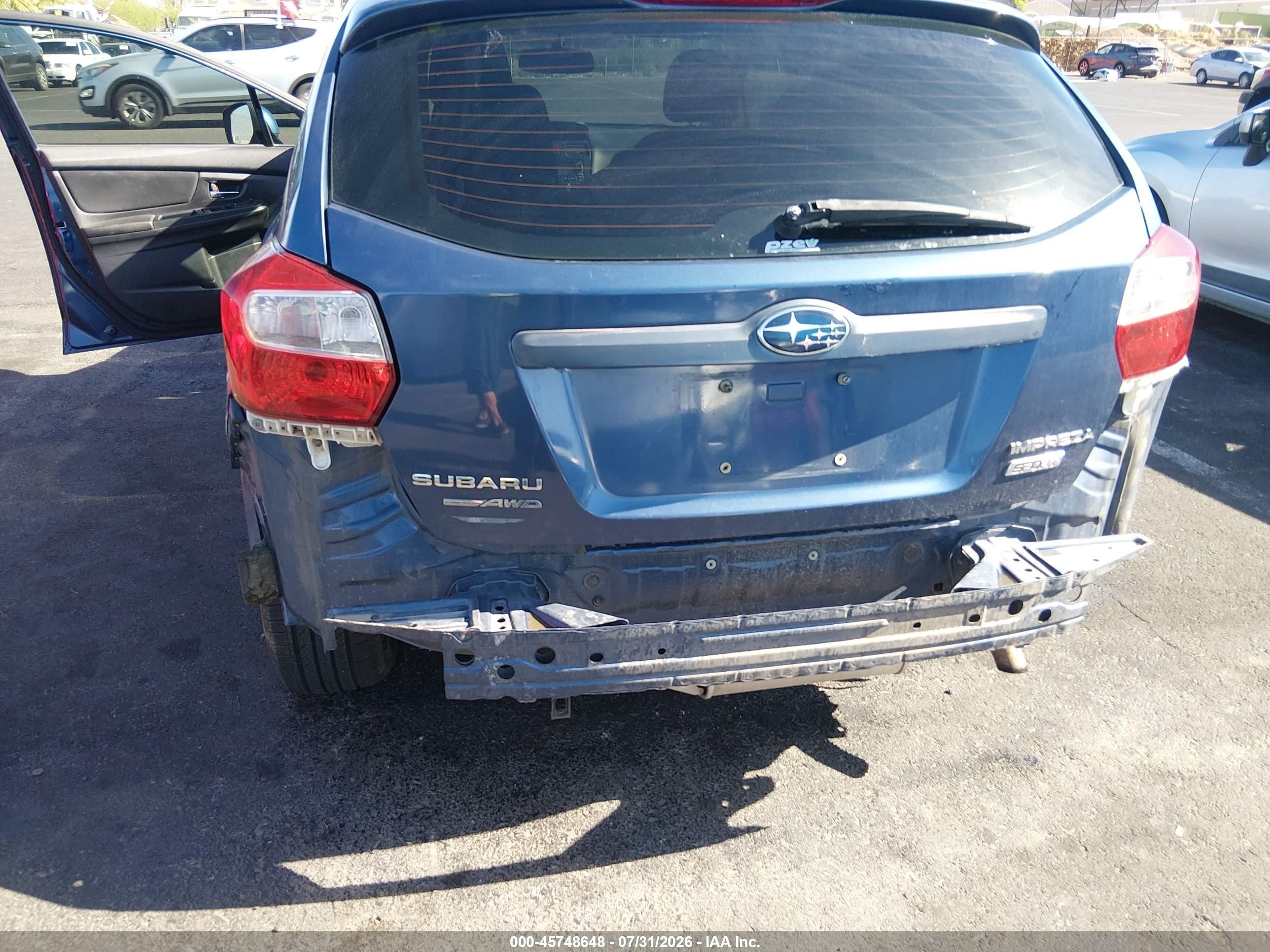 2013 Subaru Impreza 2.0i Sport Premium Blue vin: JF1GPAL63DH210332