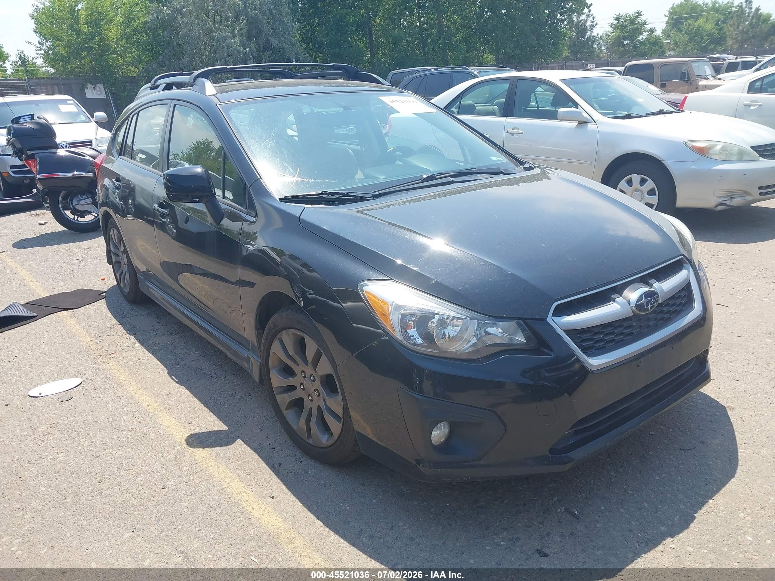 2013 Subaru Impreza 2.0i Sport Premium Black vin: JF1GPAL63DH804628