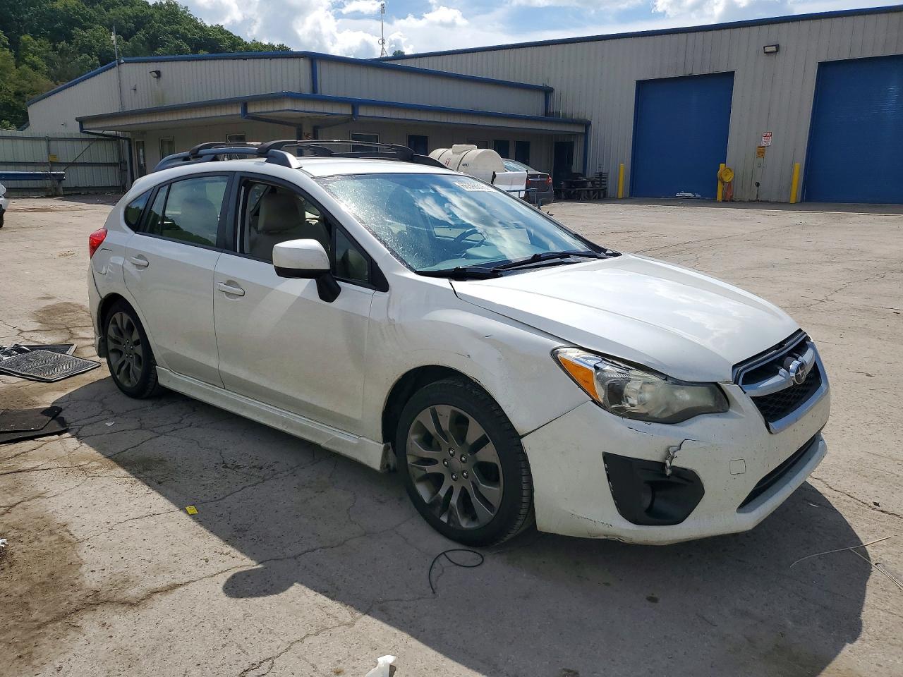 2013 Subaru Impreza Sport Premium White vin: JF1GPAL63DH821431