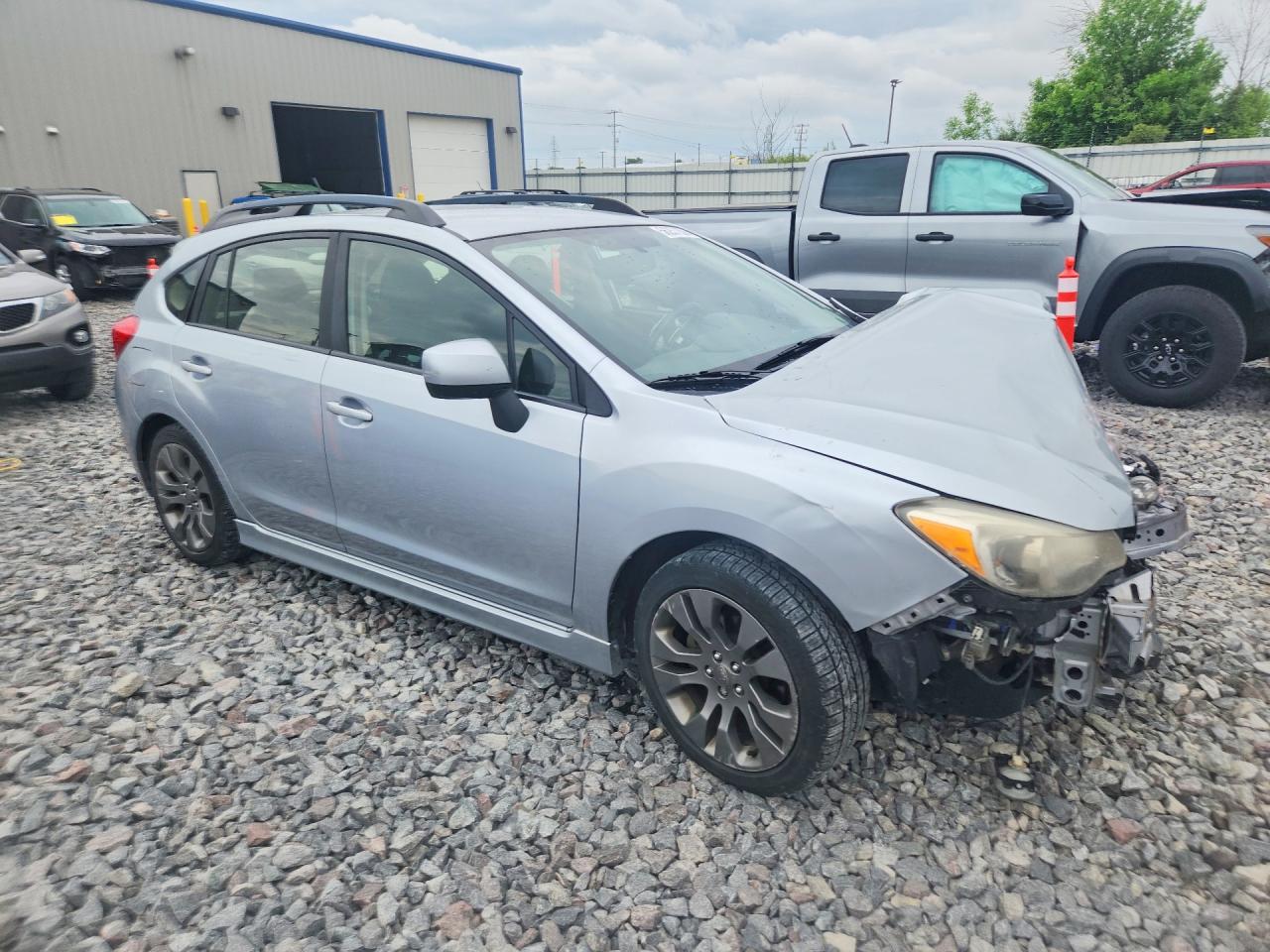 2013 Subaru Impreza Sport Premium Серебряный vin: JF1GPAL63DH852582
