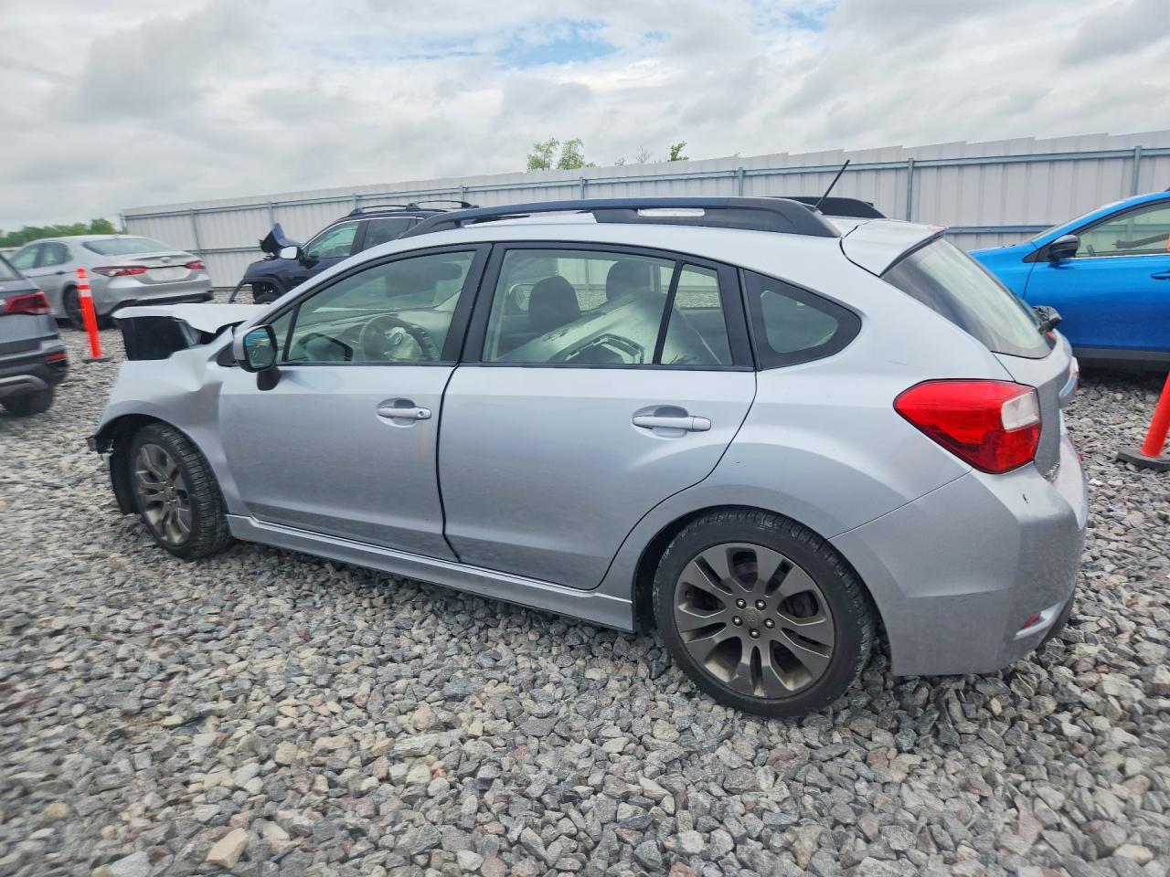 2013 Subaru Impreza Sport Premium Серебряный vin: JF1GPAL63DH852582