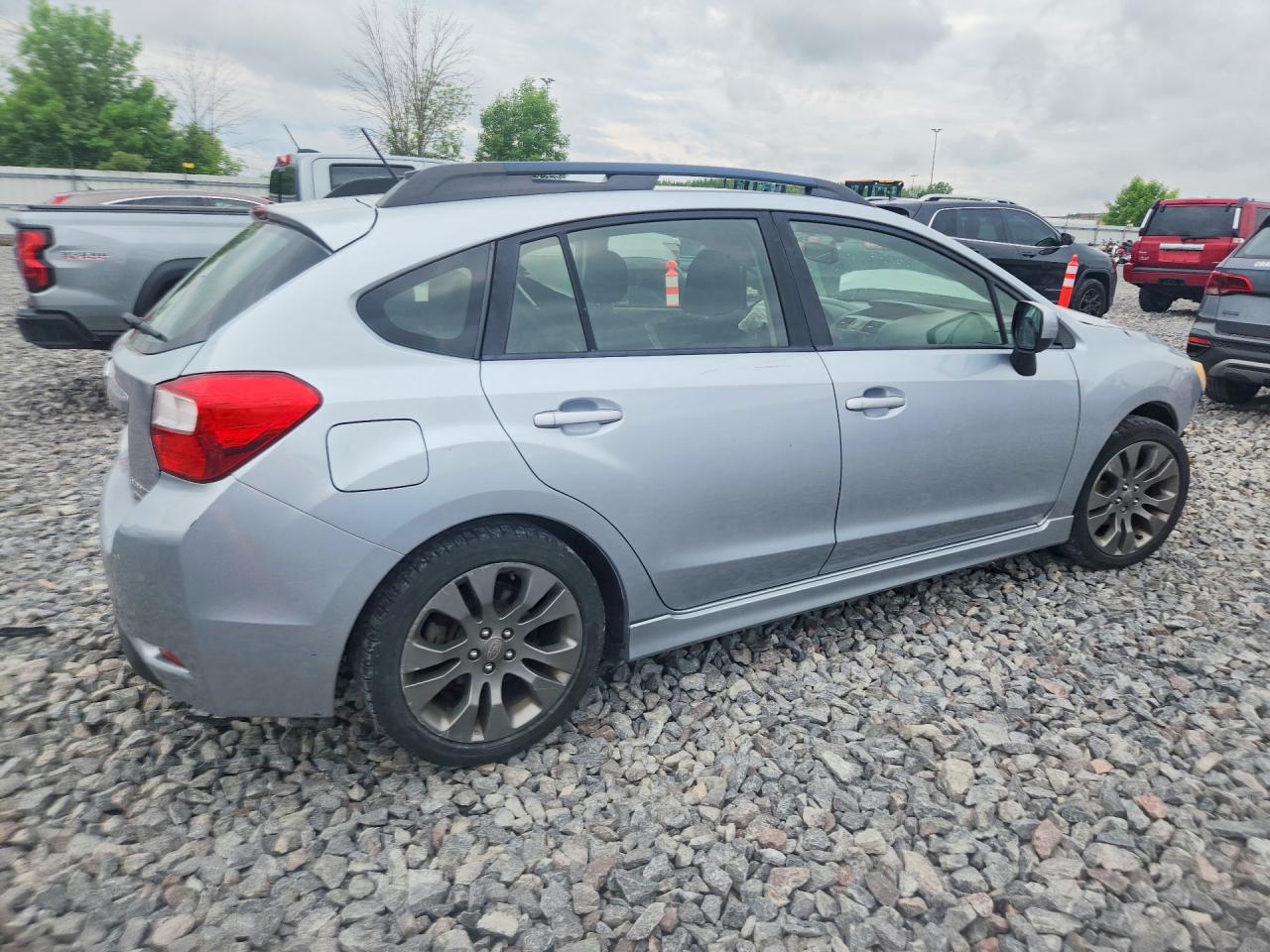 2013 Subaru Impreza Sport Premium Серебряный vin: JF1GPAL63DH852582