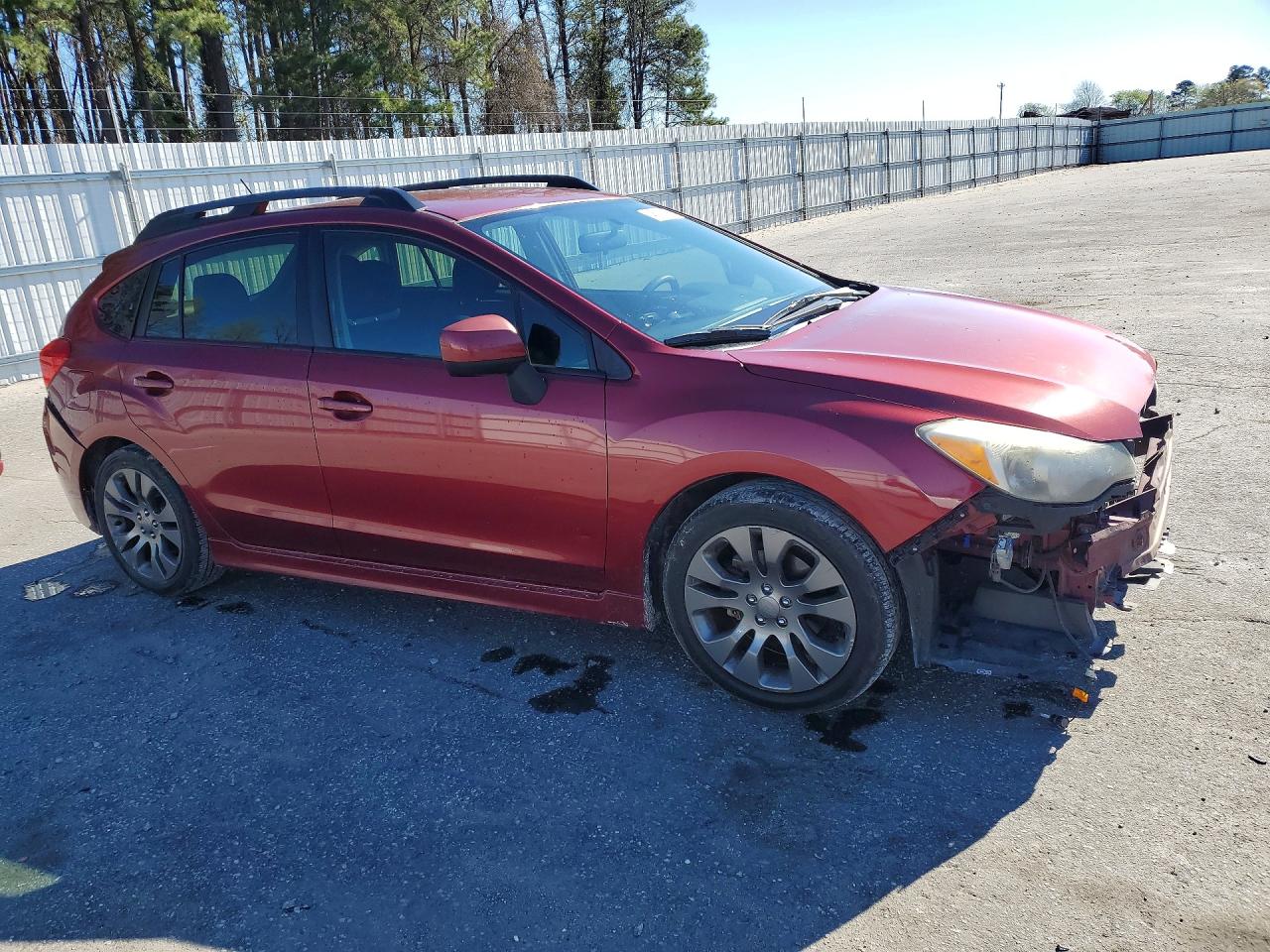 2014 Subaru Impreza Sport Premium Бордовый vin: JF1GPAL63EH332030