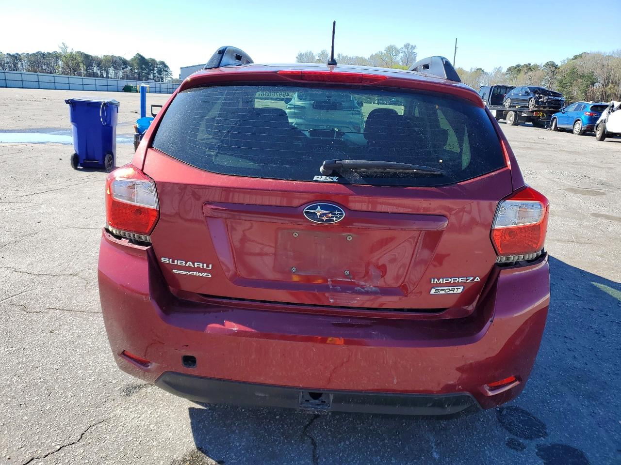 2014 Subaru Impreza Sport Premium Бордовый vin: JF1GPAL63EH332030