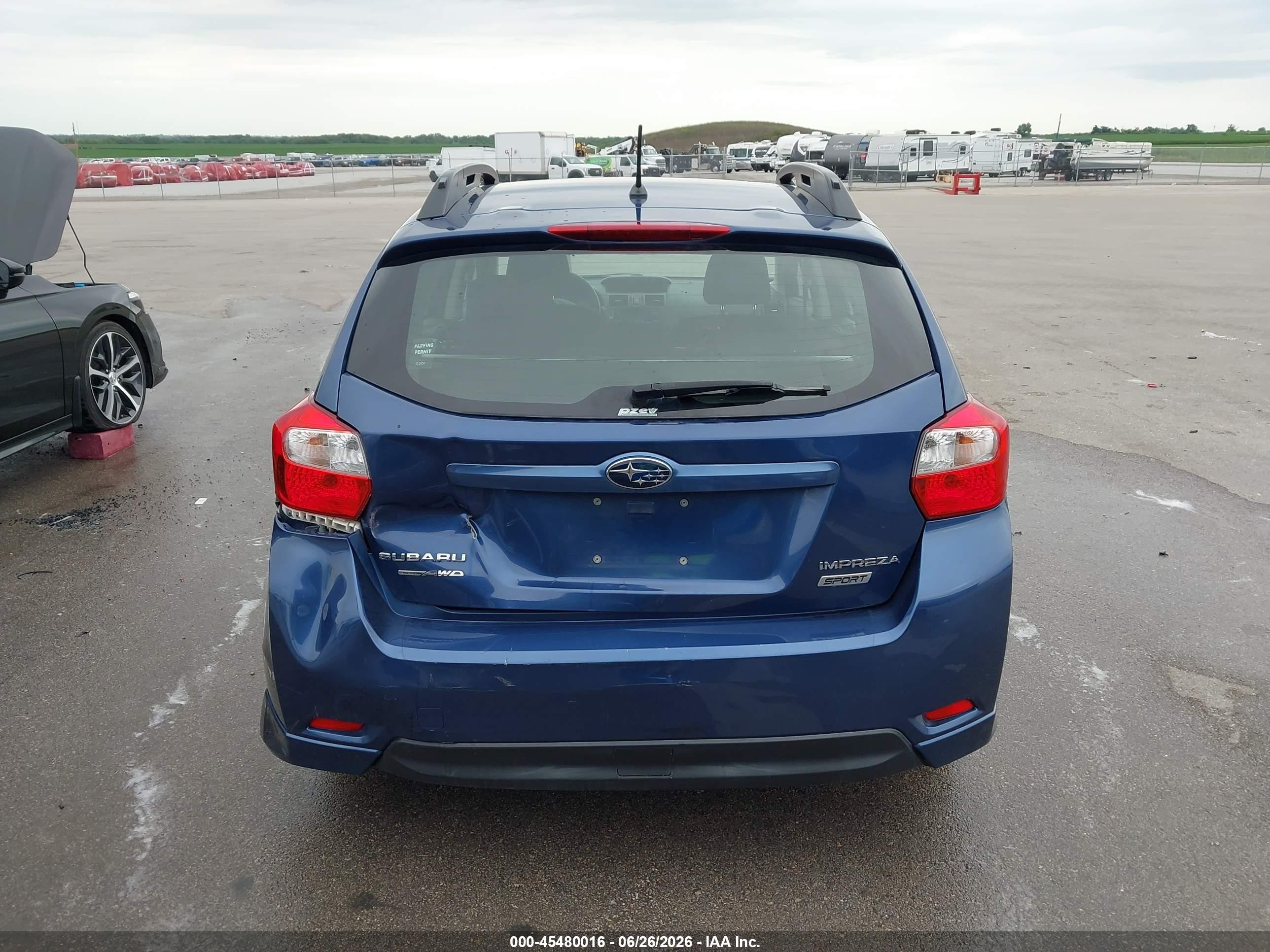2012 Subaru Impreza 2.0i Sport Premium Синий vin: JF1GPAL64CH221743