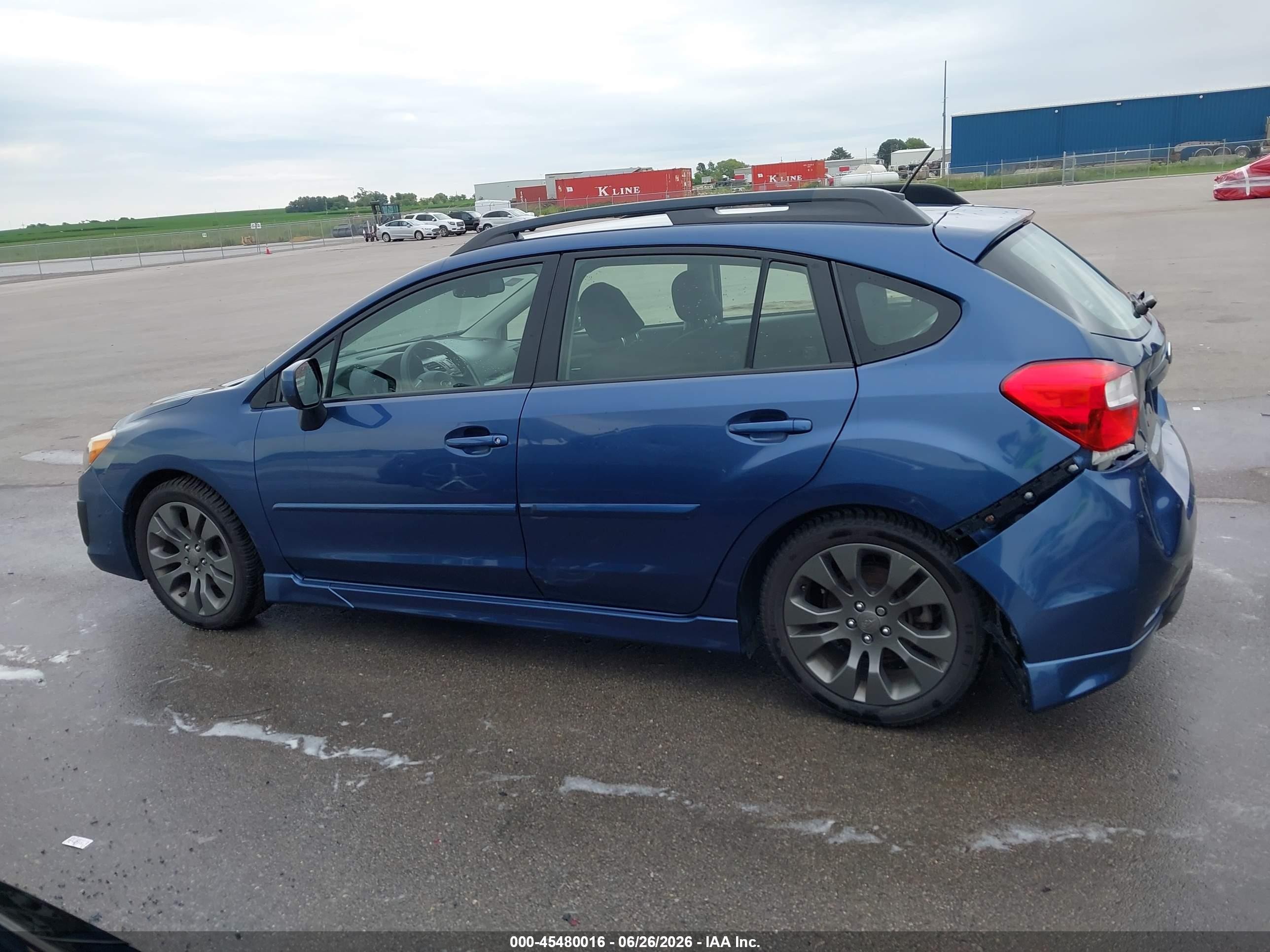 2012 Subaru Impreza 2.0i Sport Premium Синий vin: JF1GPAL64CH221743