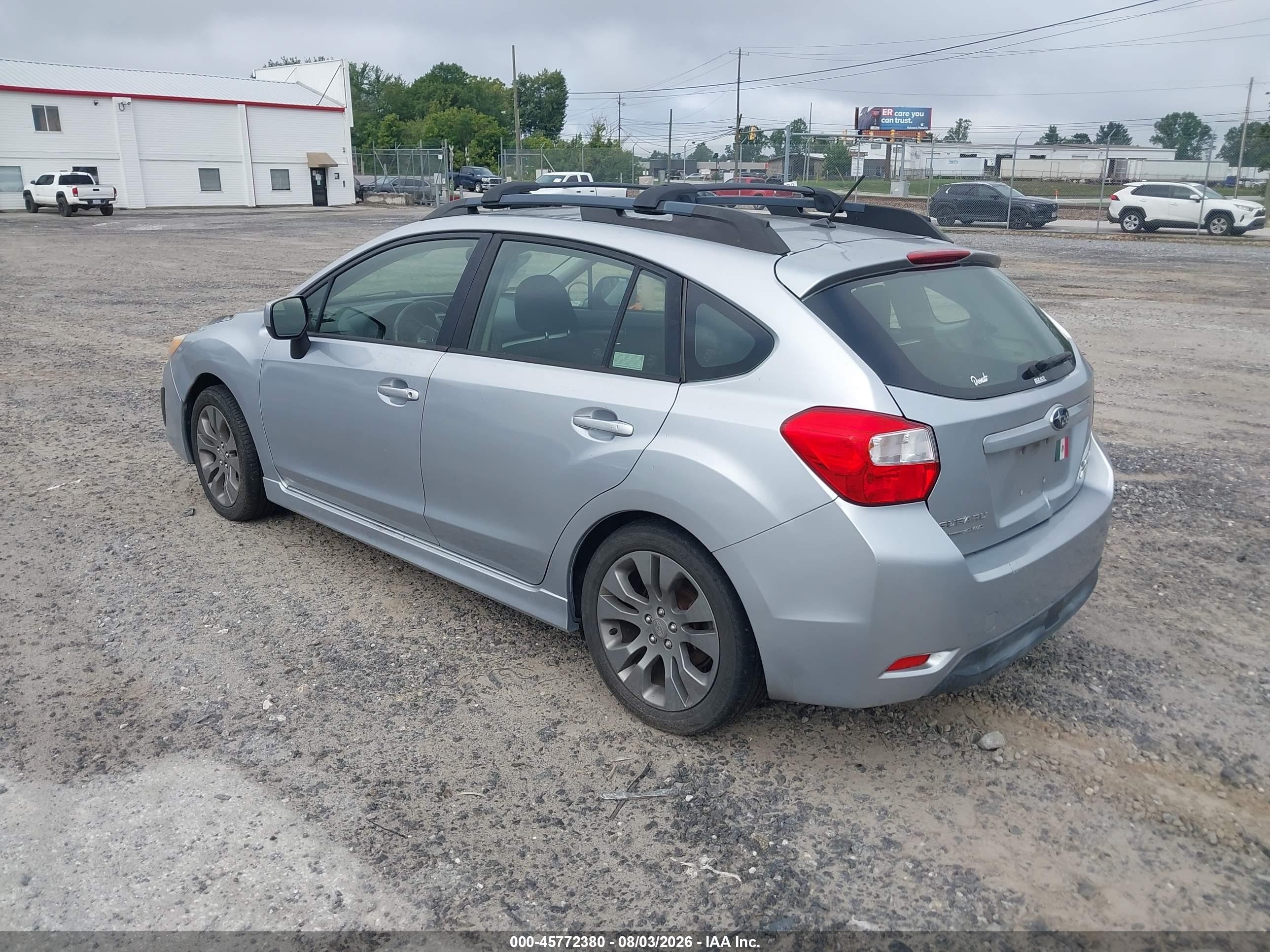 2013 Subaru Impreza 2.0i Sport Premium Серебряный vin: JF1GPAL64D1848677