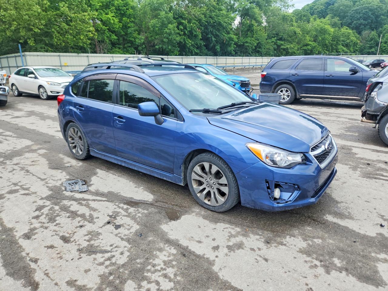 2013 Subaru Impreza Sport Premium Blue vin: JF1GPAL64D2812353