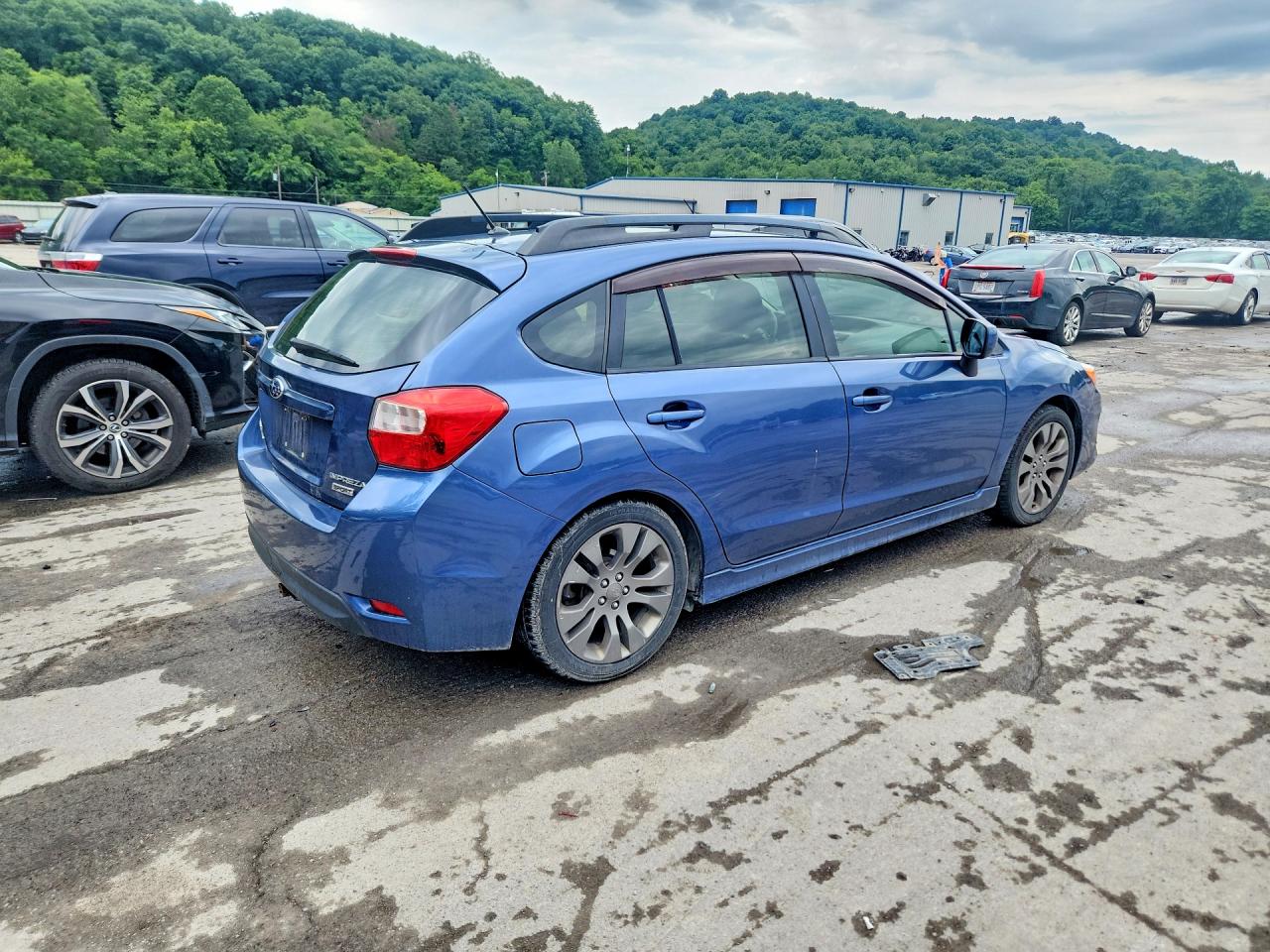 2013 Subaru Impreza Sport Premium Blue vin: JF1GPAL64D2812353