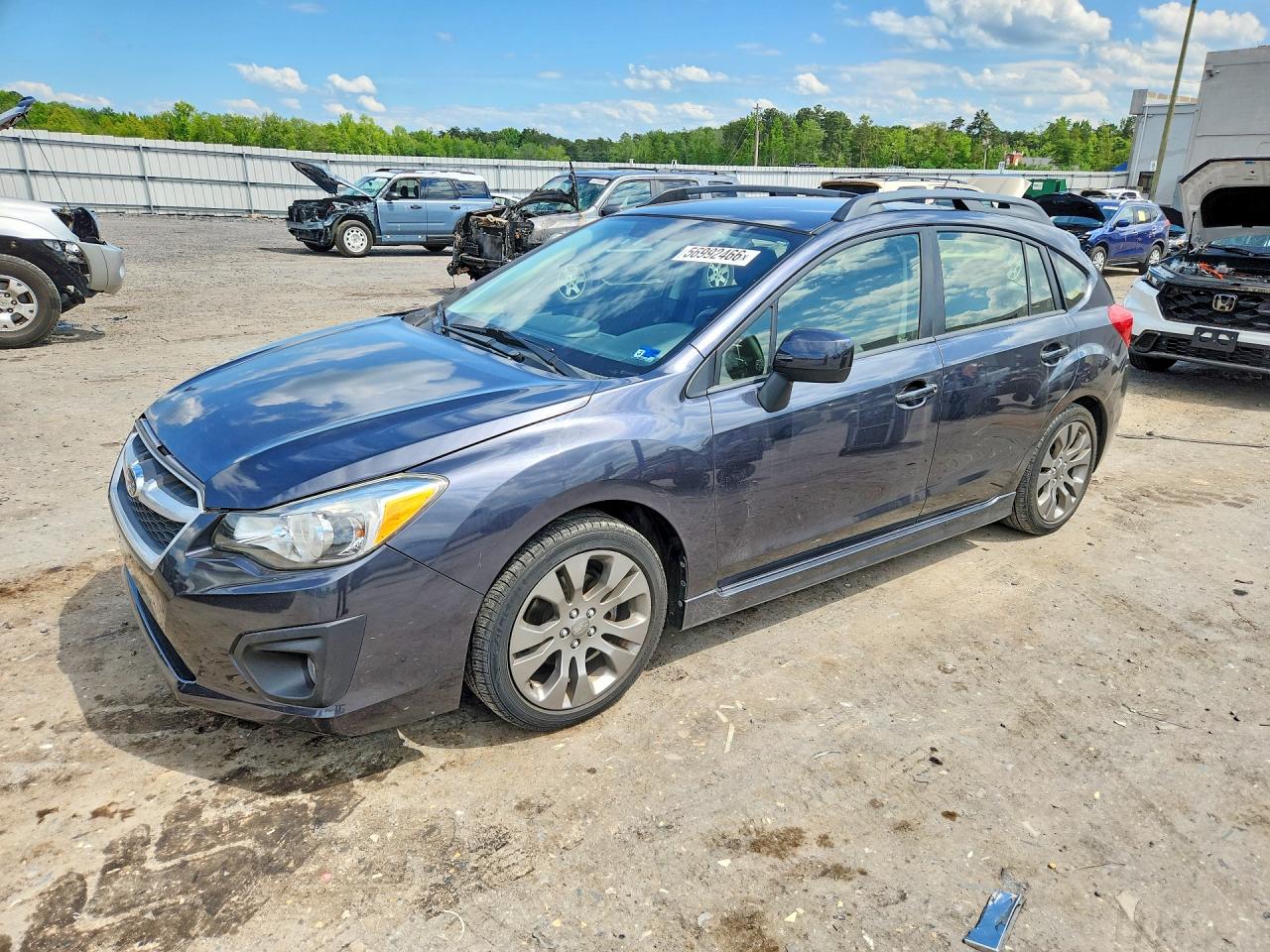 2013 Subaru Impreza Sport Premium Charcoal vin: JF1GPAL64D2885576