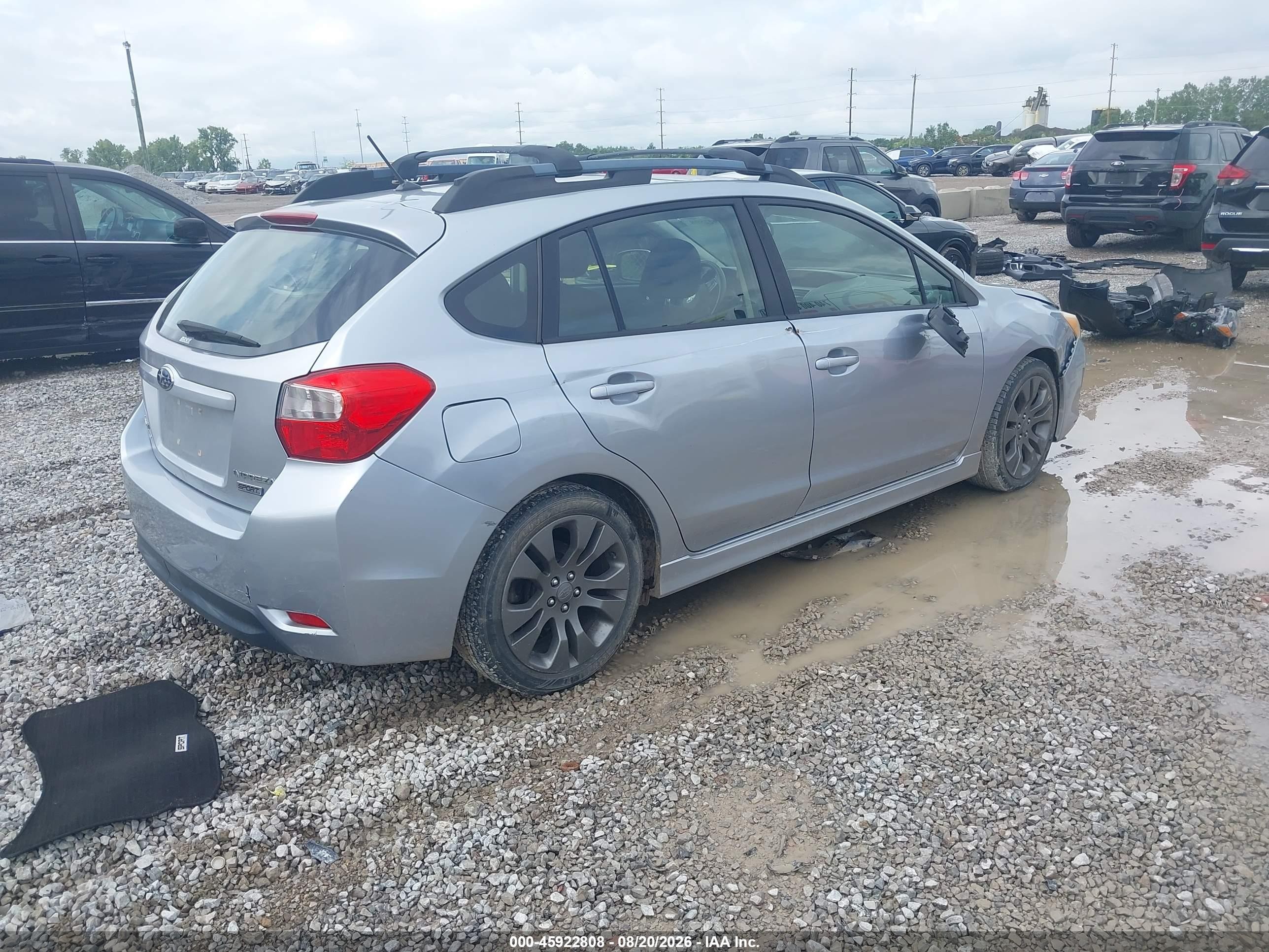 2013 Subaru Impreza 2.0i Sport Premium Silver vin: JF1GPAL64DH805299
