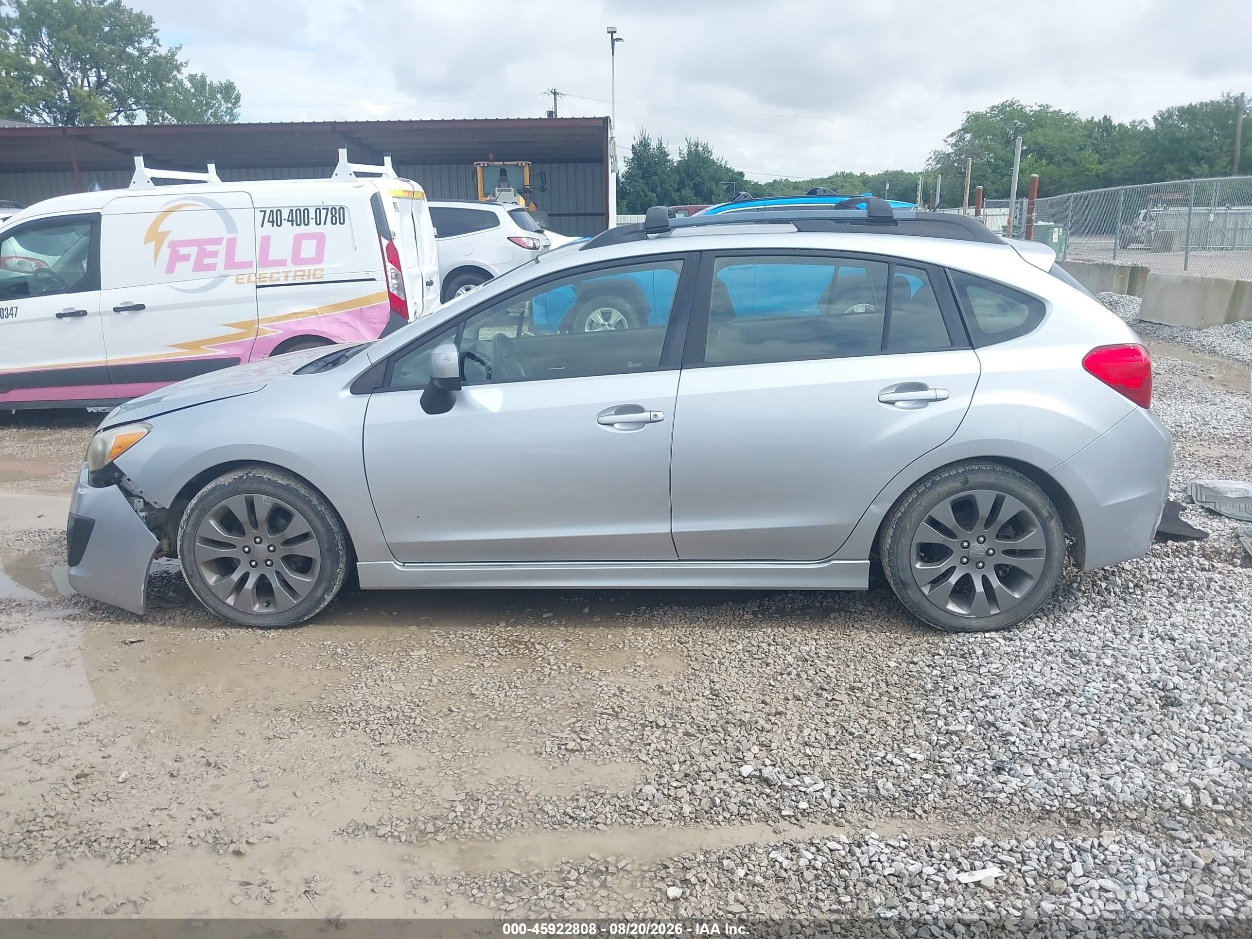 2013 Subaru Impreza 2.0i Sport Premium Silver vin: JF1GPAL64DH805299
