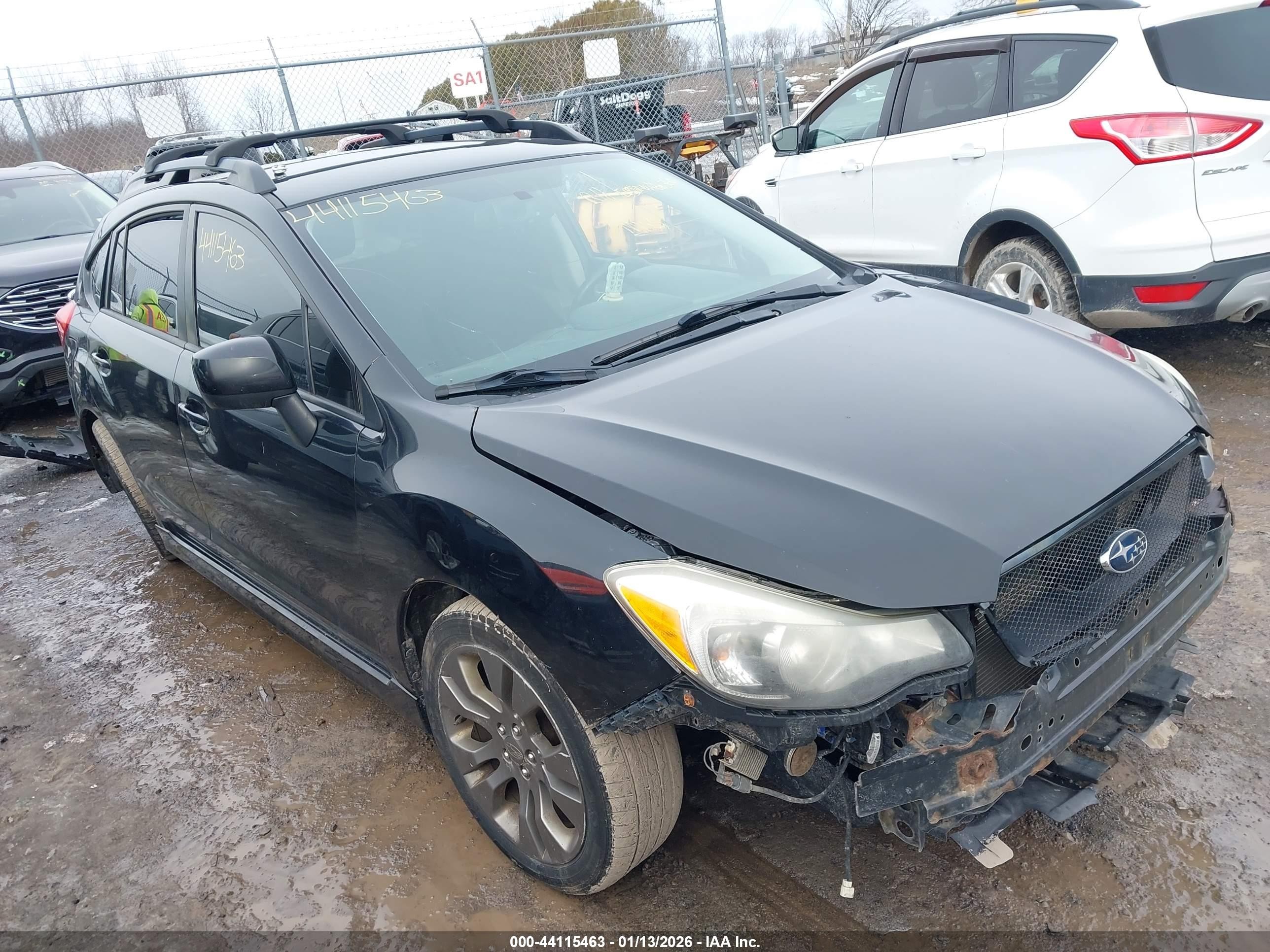 2013 Subaru Impreza 2.0i Sport Premium Черный vin: JF1GPAL64DH813046
