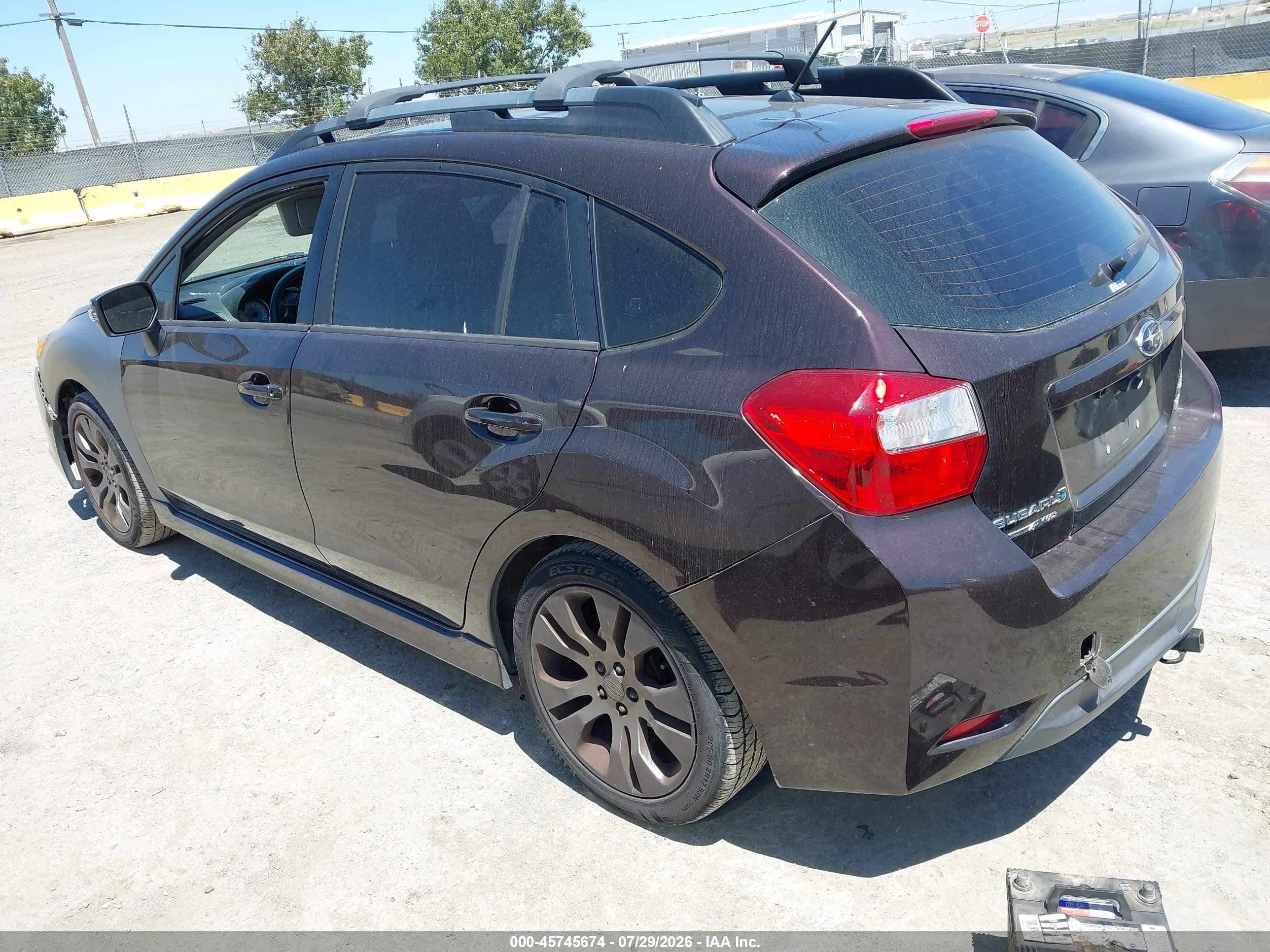 2013 Subaru Impreza 2.0i Sport Premium Бордовый vin: JF1GPAL64DH840070