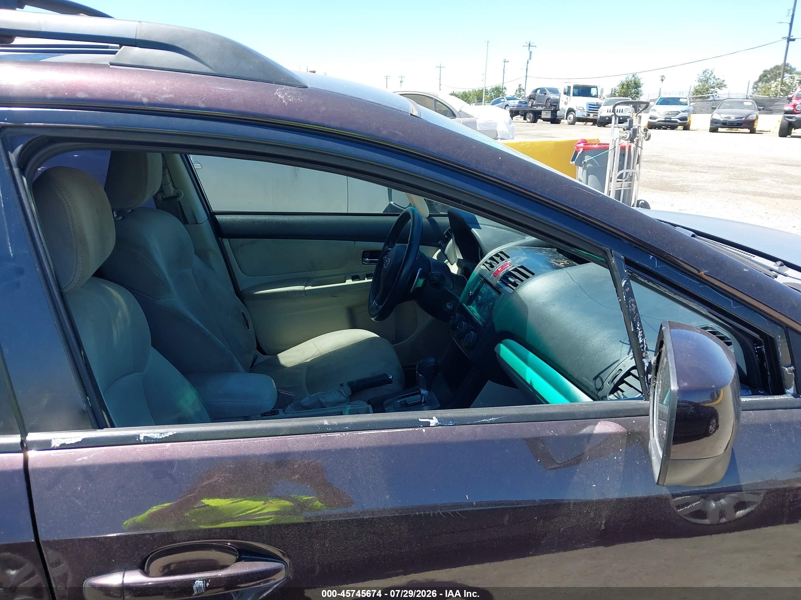2013 Subaru Impreza 2.0i Sport Premium Бордовый vin: JF1GPAL64DH840070