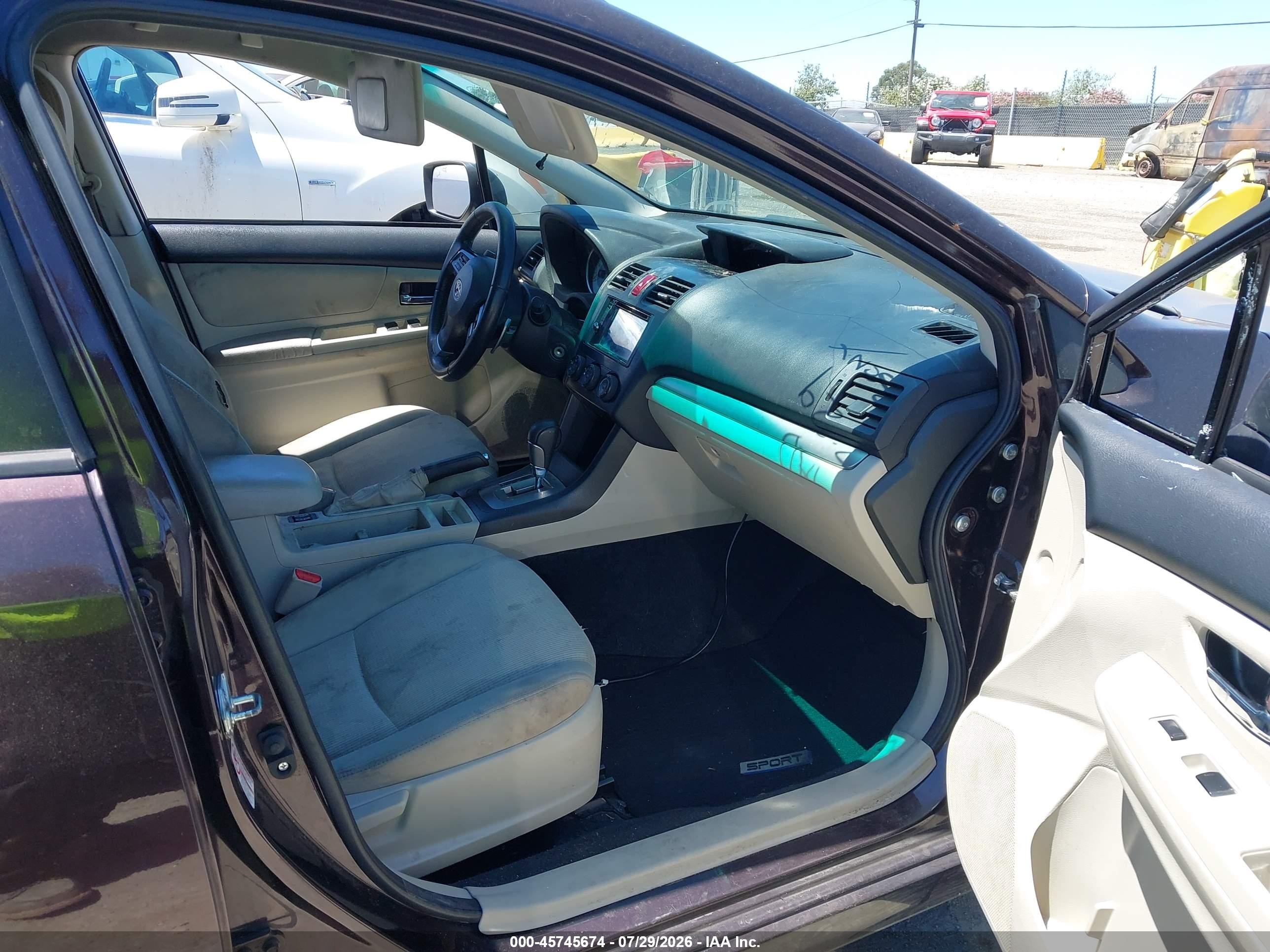 2013 Subaru Impreza 2.0i Sport Premium Бордовый vin: JF1GPAL64DH840070