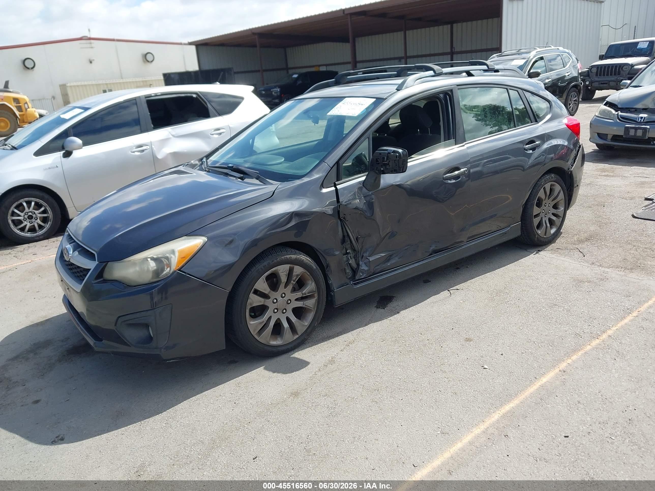 2013 Subaru Impreza 2.0i Sport Premium Gray vin: JF1GPAL64DH847021