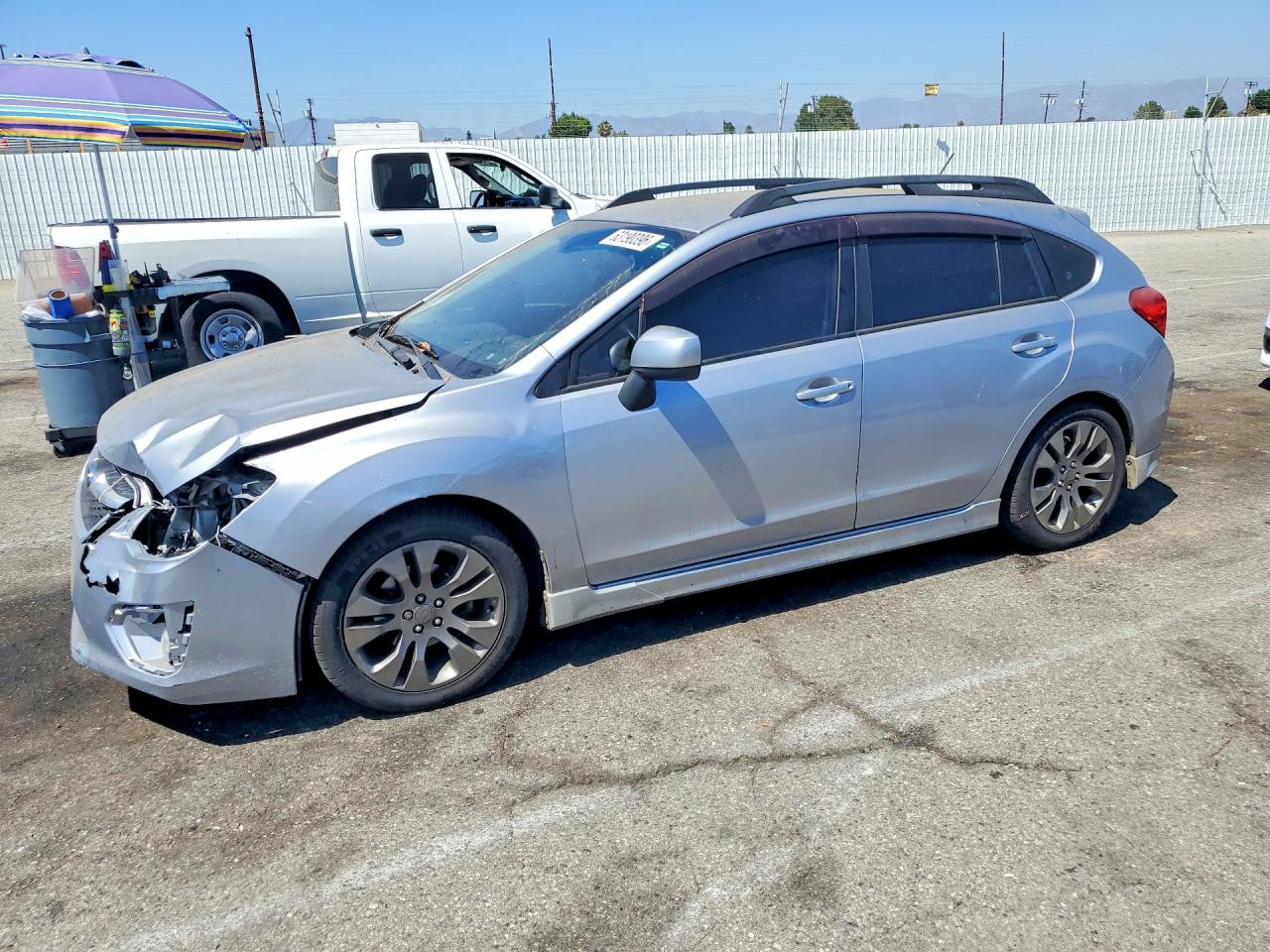 2014 Subaru Impreza Sport Premium Silver vin: JF1GPAL64E8218392