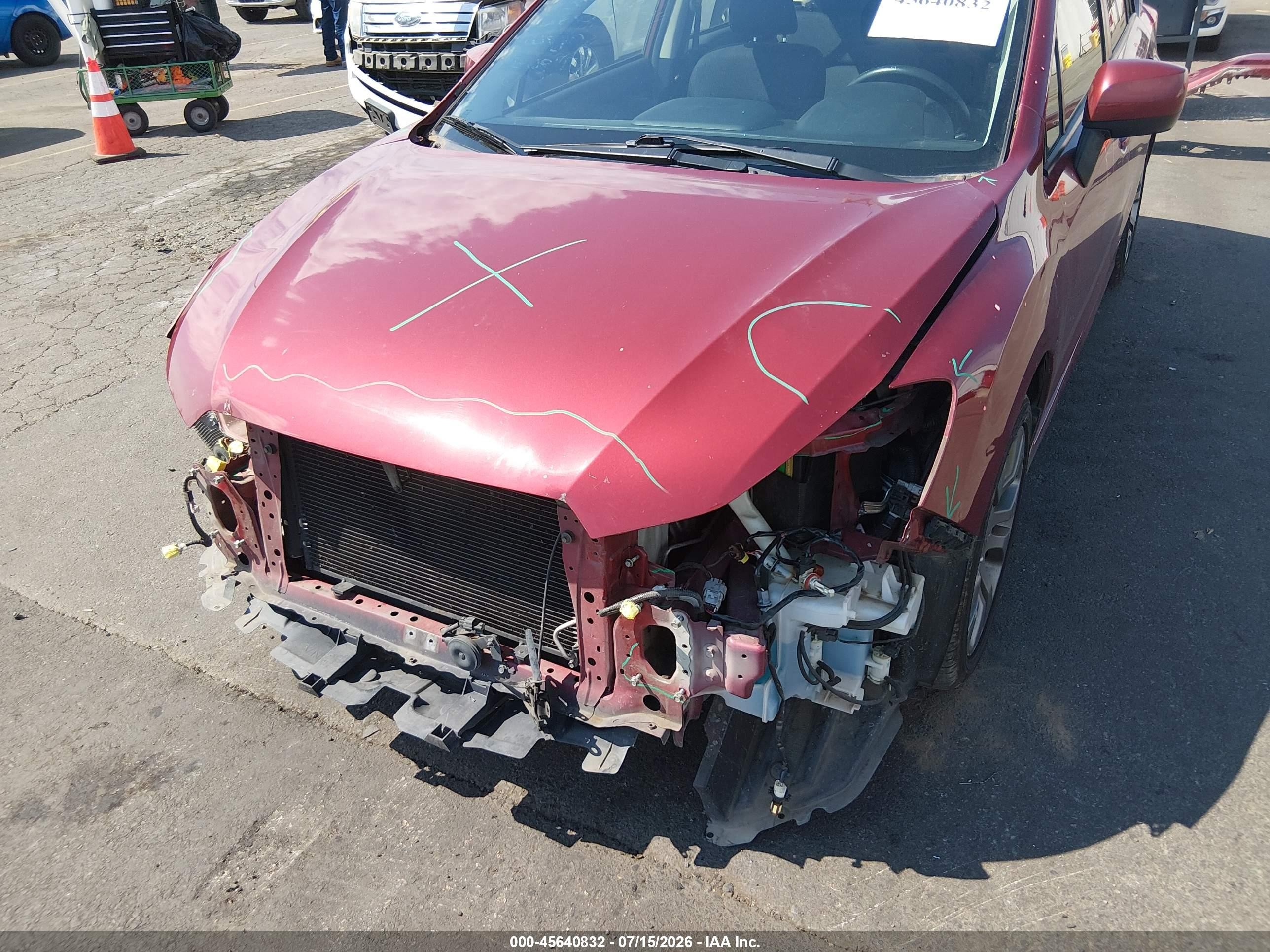 2014 Subaru Impreza 2.0i Sport Premium Red vin: JF1GPAL64E8237136