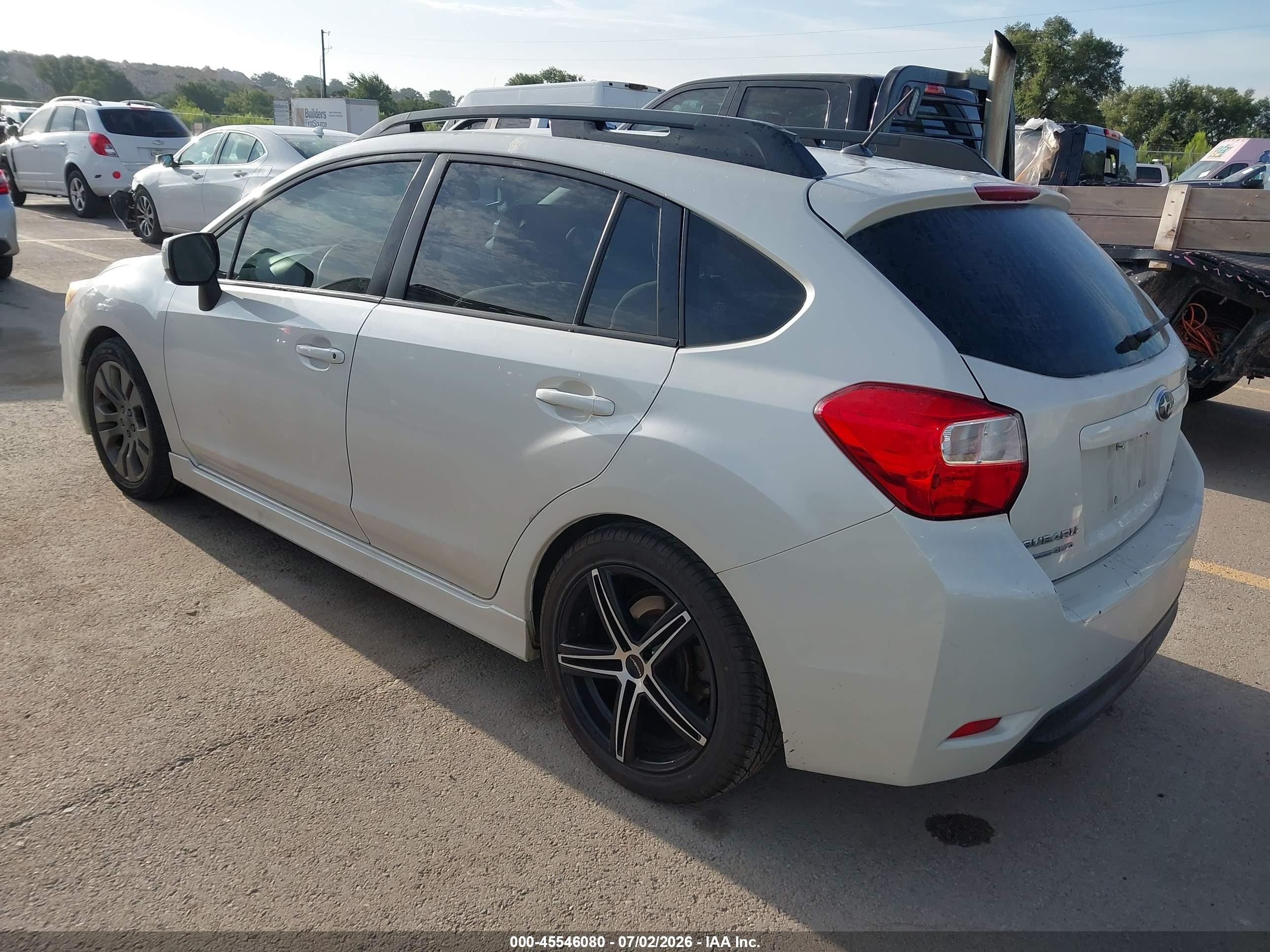 2014 Subaru Impreza 2.0i Sport Premium White vin: JF1GPAL64E8268273