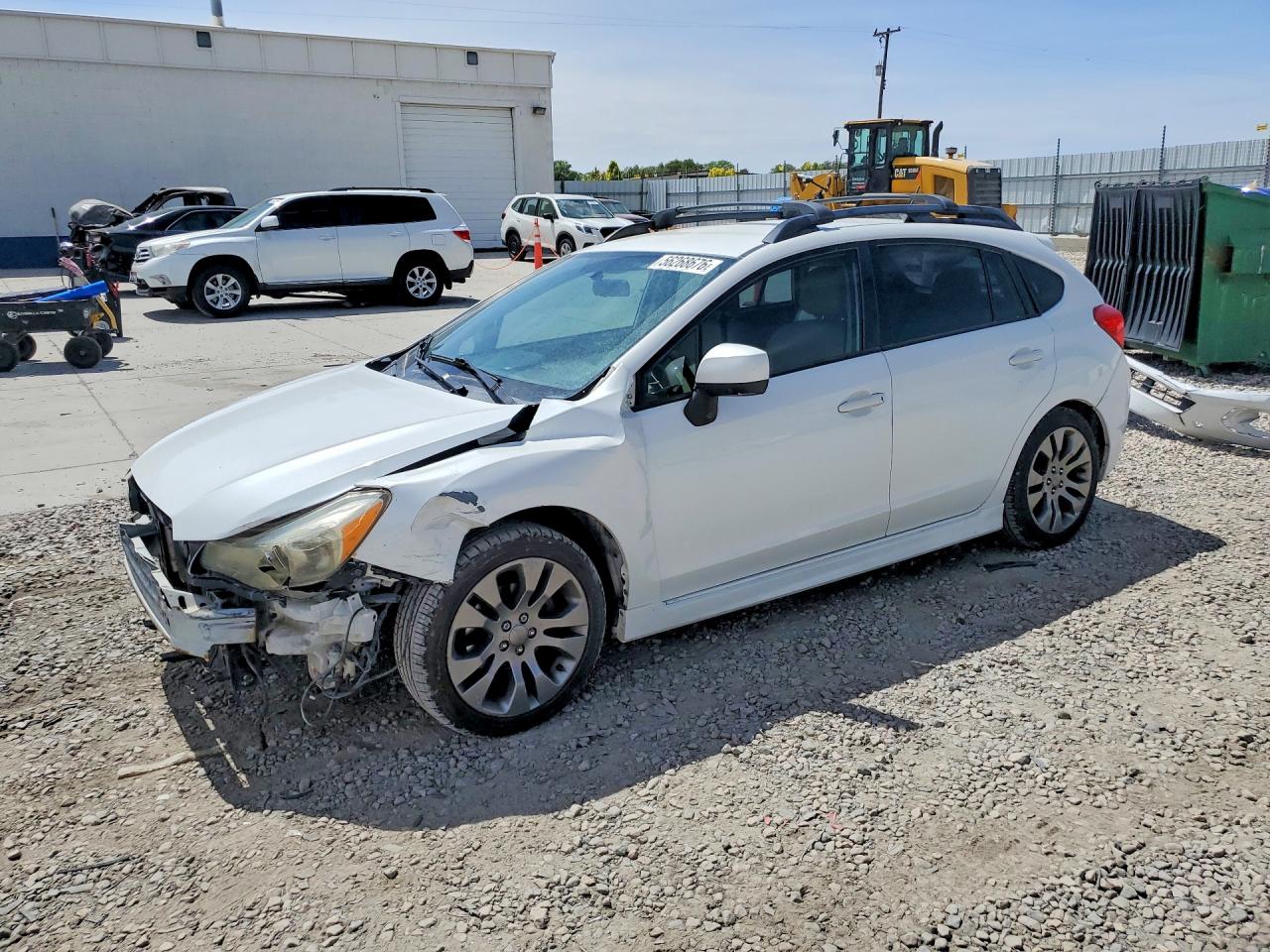 2014 Subaru Impreza Sport Premium Белый vin: JF1GPAL64E8292184