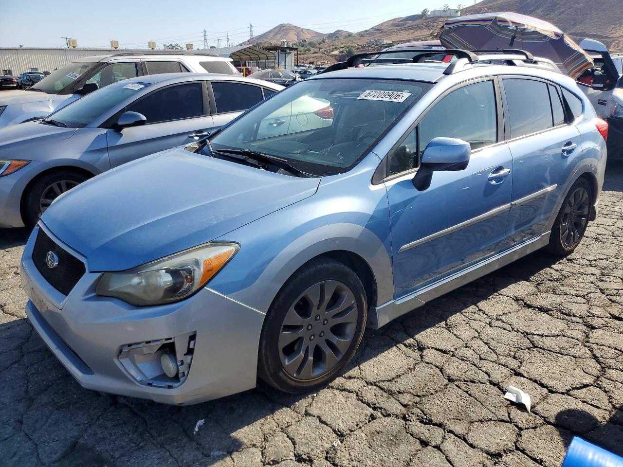 2012 Subaru Impreza Sport Premium Синий vin: JF1GPAL65CH219161