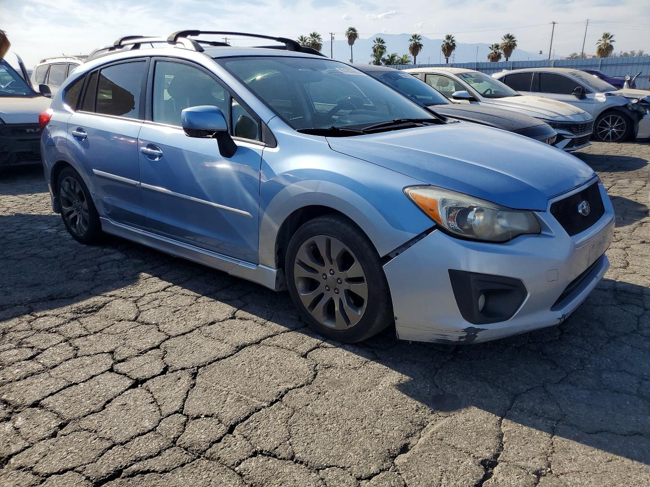 2012 Subaru Impreza Sport Premium Синий vin: JF1GPAL65CH219161