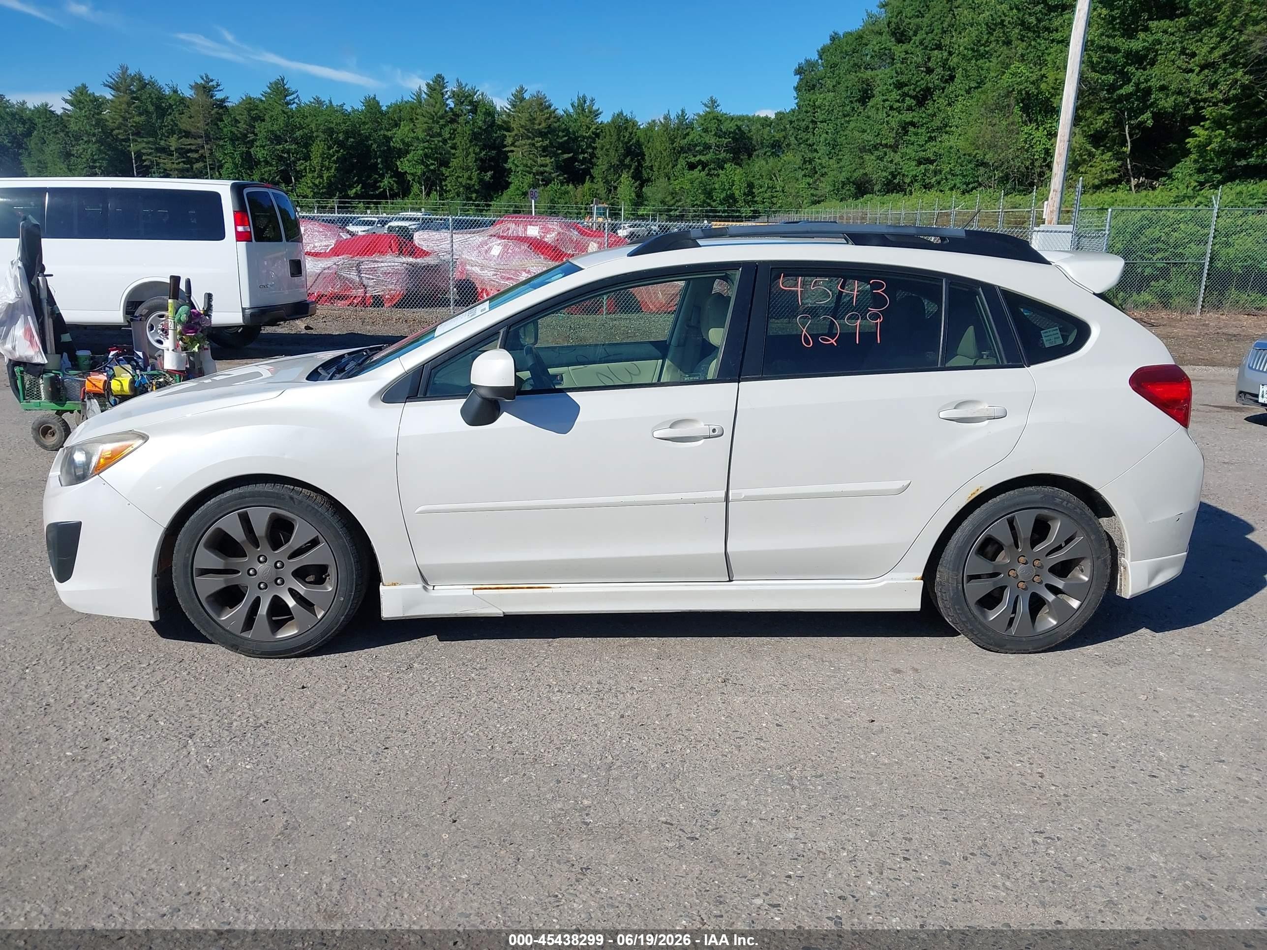 2012 Subaru Impreza 2.0i Sport Premium White vin: JF1GPAL65CH236803