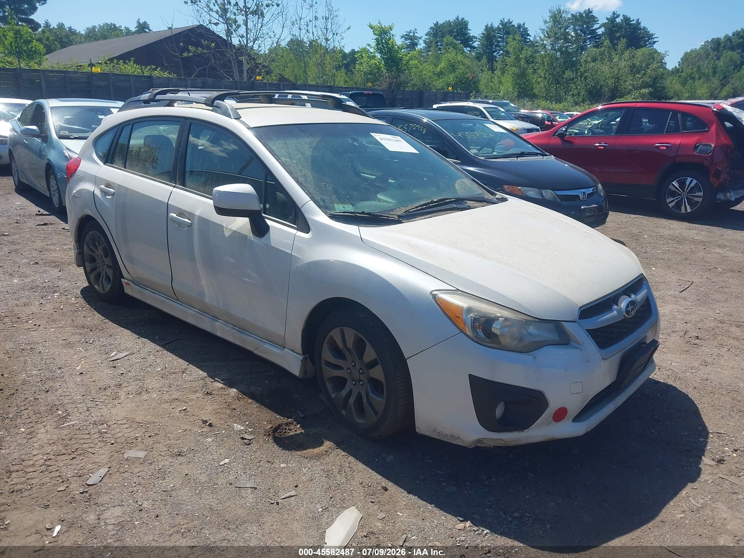 2013 Subaru Impreza 2.0i Sport Premium White vin: JF1GPAL65D2816217