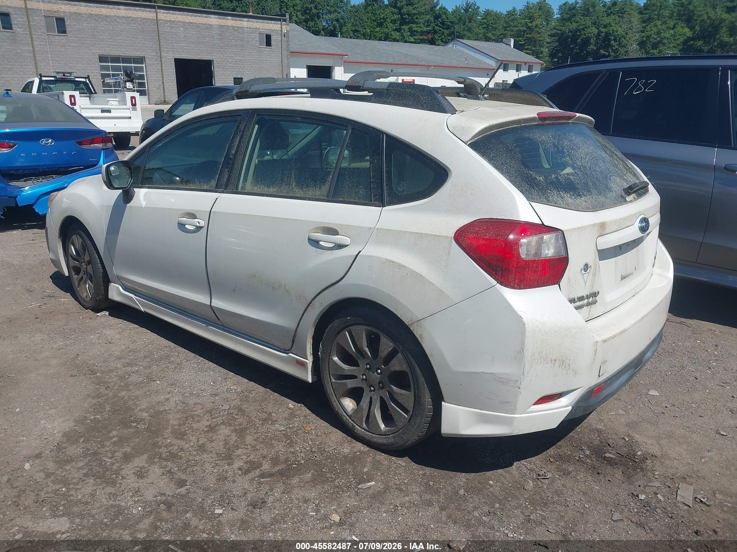 2013 Subaru Impreza 2.0i Sport Premium White vin: JF1GPAL65D2816217