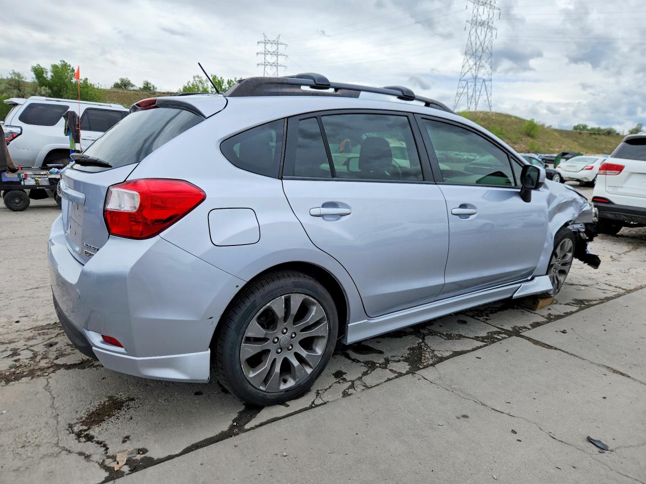 2014 Subaru Impreza Sport Premium Silver vin: JF1GPAL65E8266032