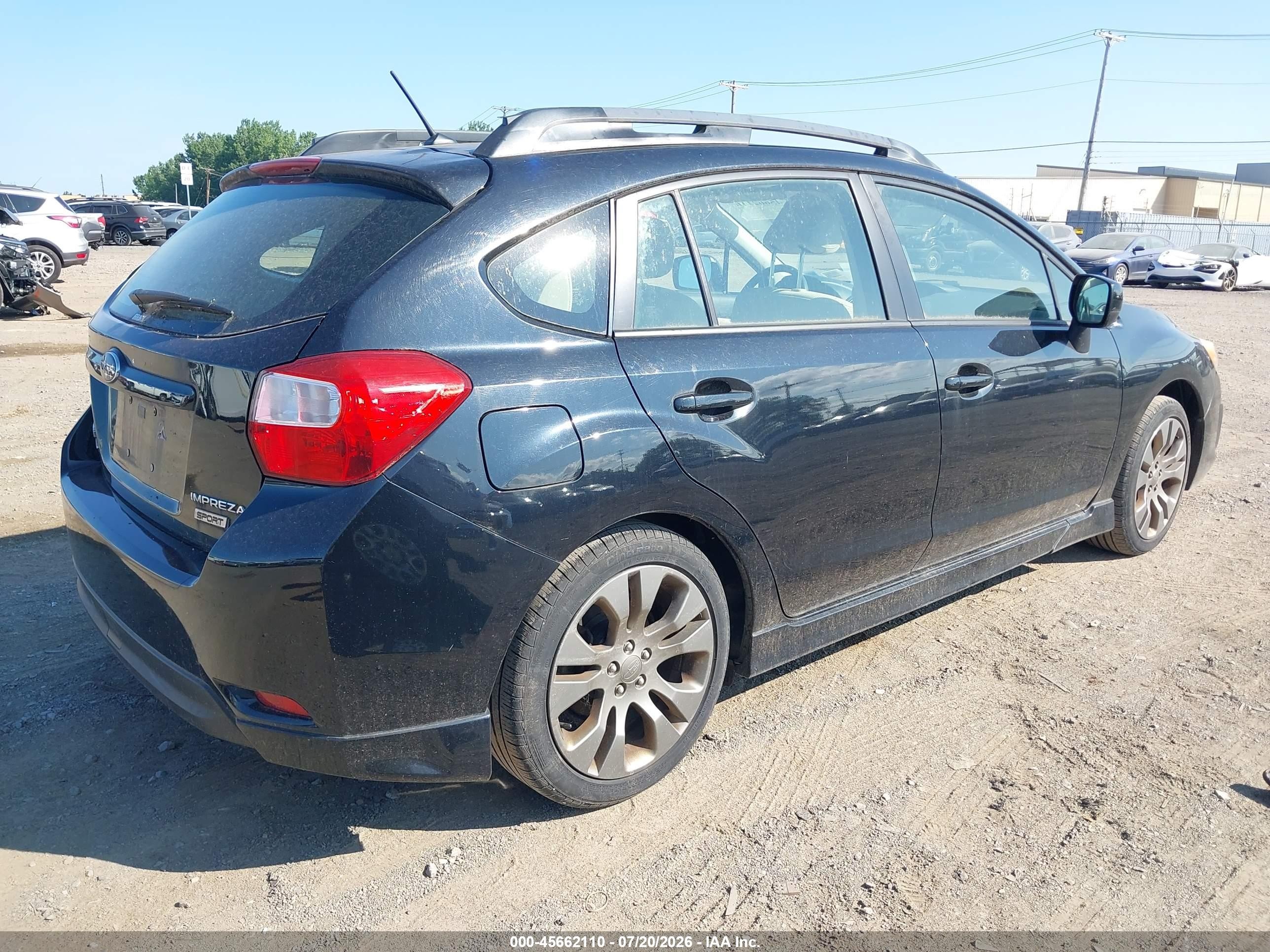 2014 Subaru Impreza 2.0i Sport Premium Black vin: JF1GPAL65E9254277