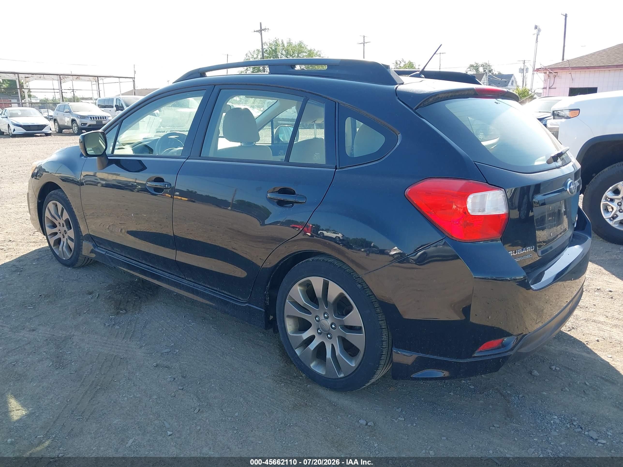 2014 Subaru Impreza 2.0i Sport Premium Black vin: JF1GPAL65E9254277