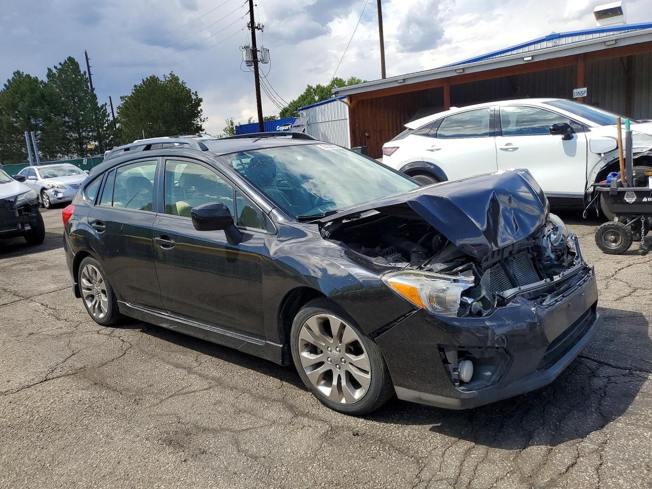 2014 Subaru Impreza Sport Premium Black vin: JF1GPAL65E9258880
