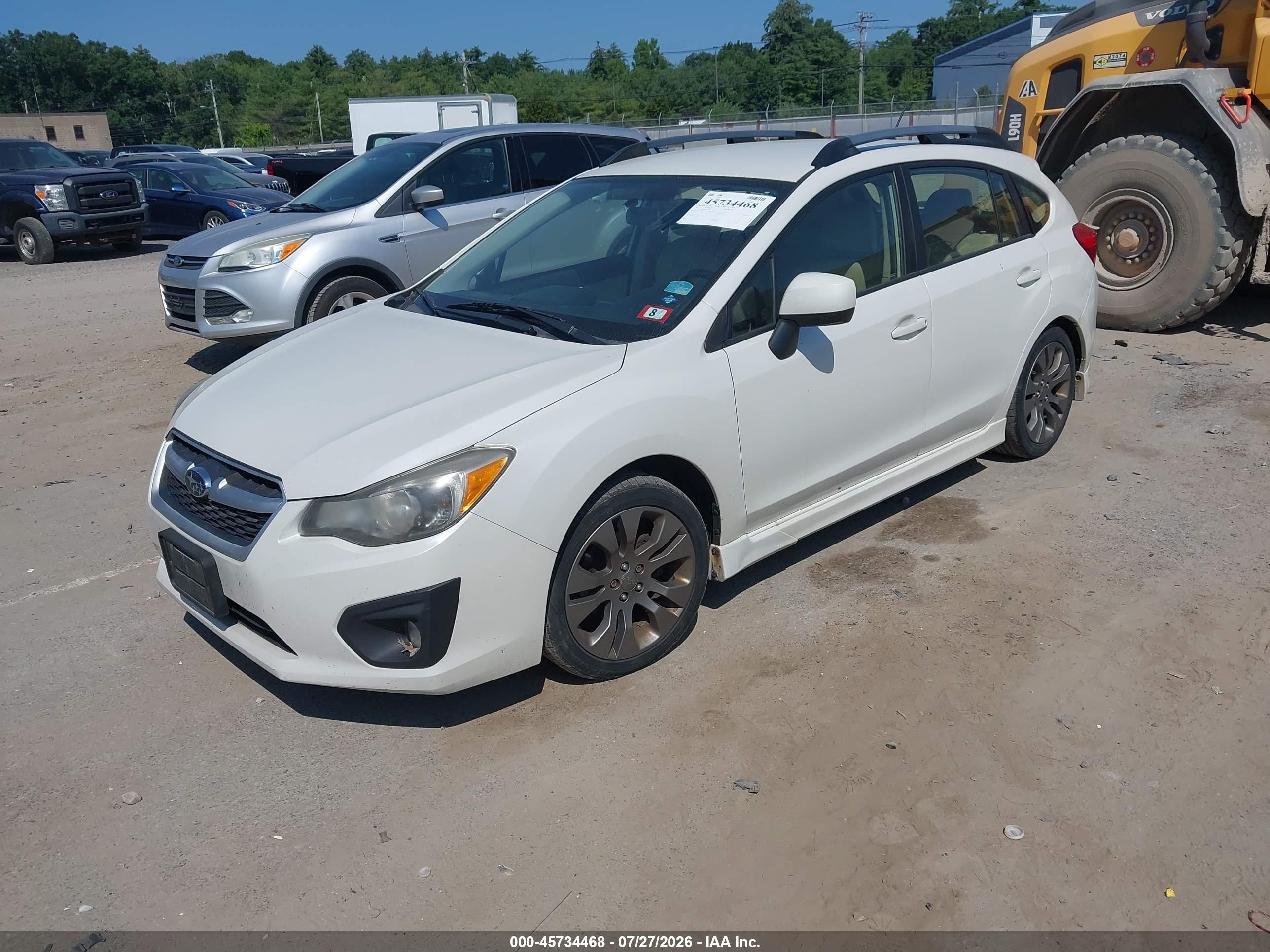 2013 Subaru Impreza 2.0i Sport Premium White vin: JF1GPAL66D2861392