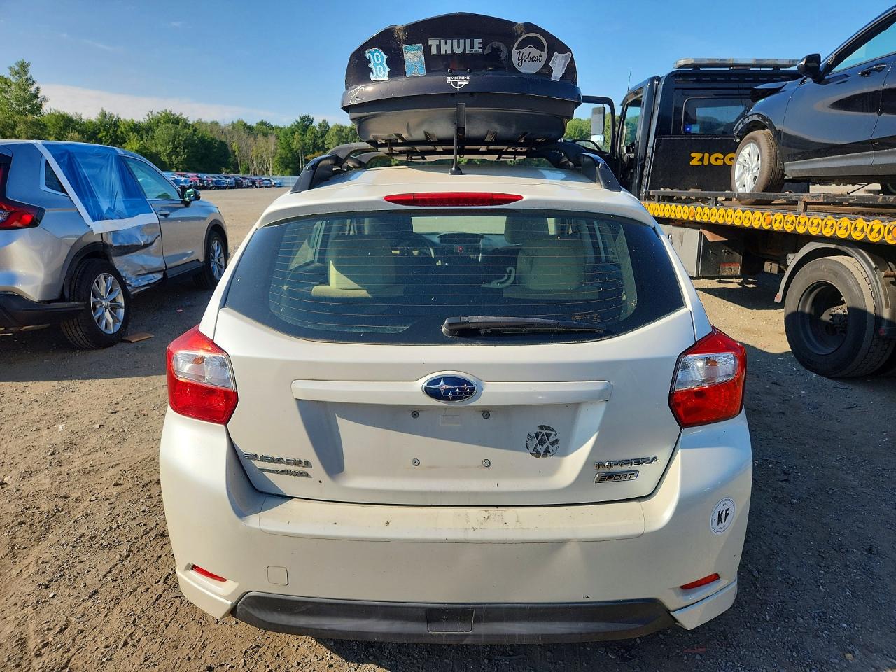 2013 Subaru Impreza Sport Premium White vin: JF1GPAL66D2870187