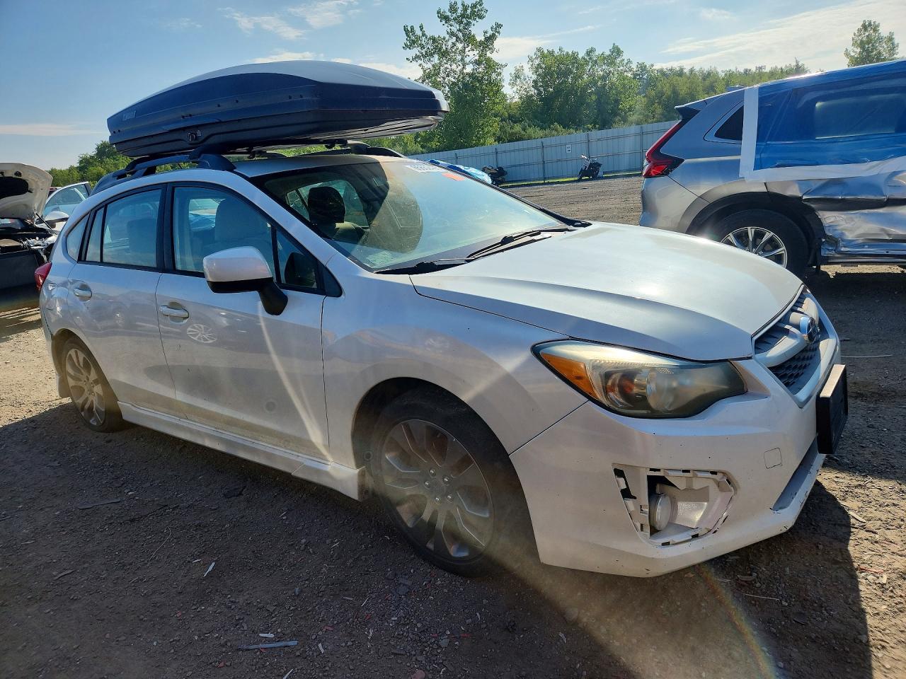 2013 Subaru Impreza Sport Premium White vin: JF1GPAL66D2870187