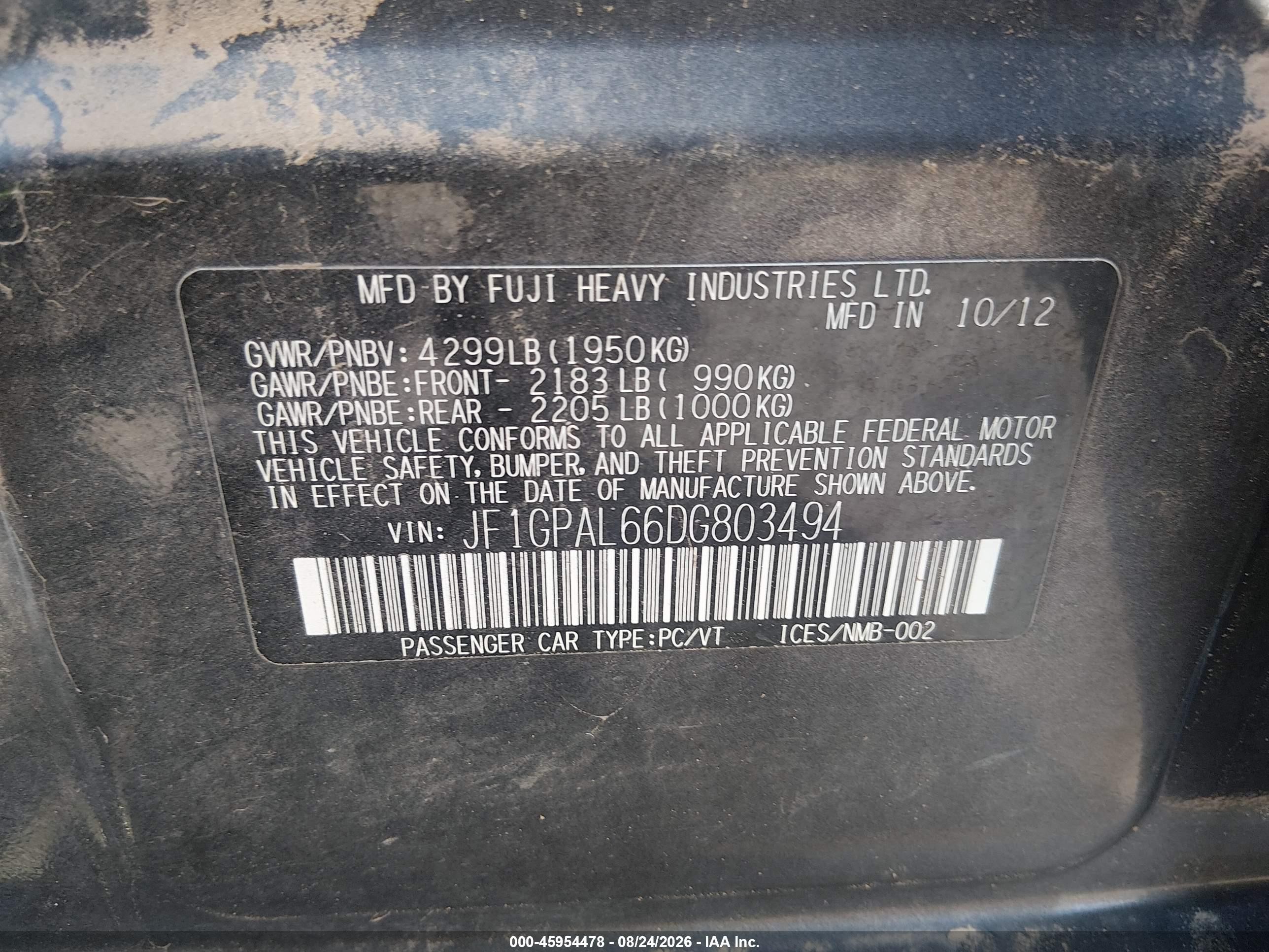2013 Subaru Impreza 2.0i Sport Premium Gray vin: JF1GPAL66DG803494