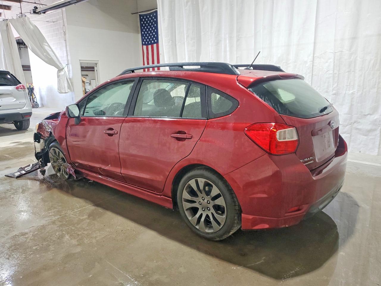 2013 Subaru Impreza Sport Premium Red vin: JF1GPAL66DH825599