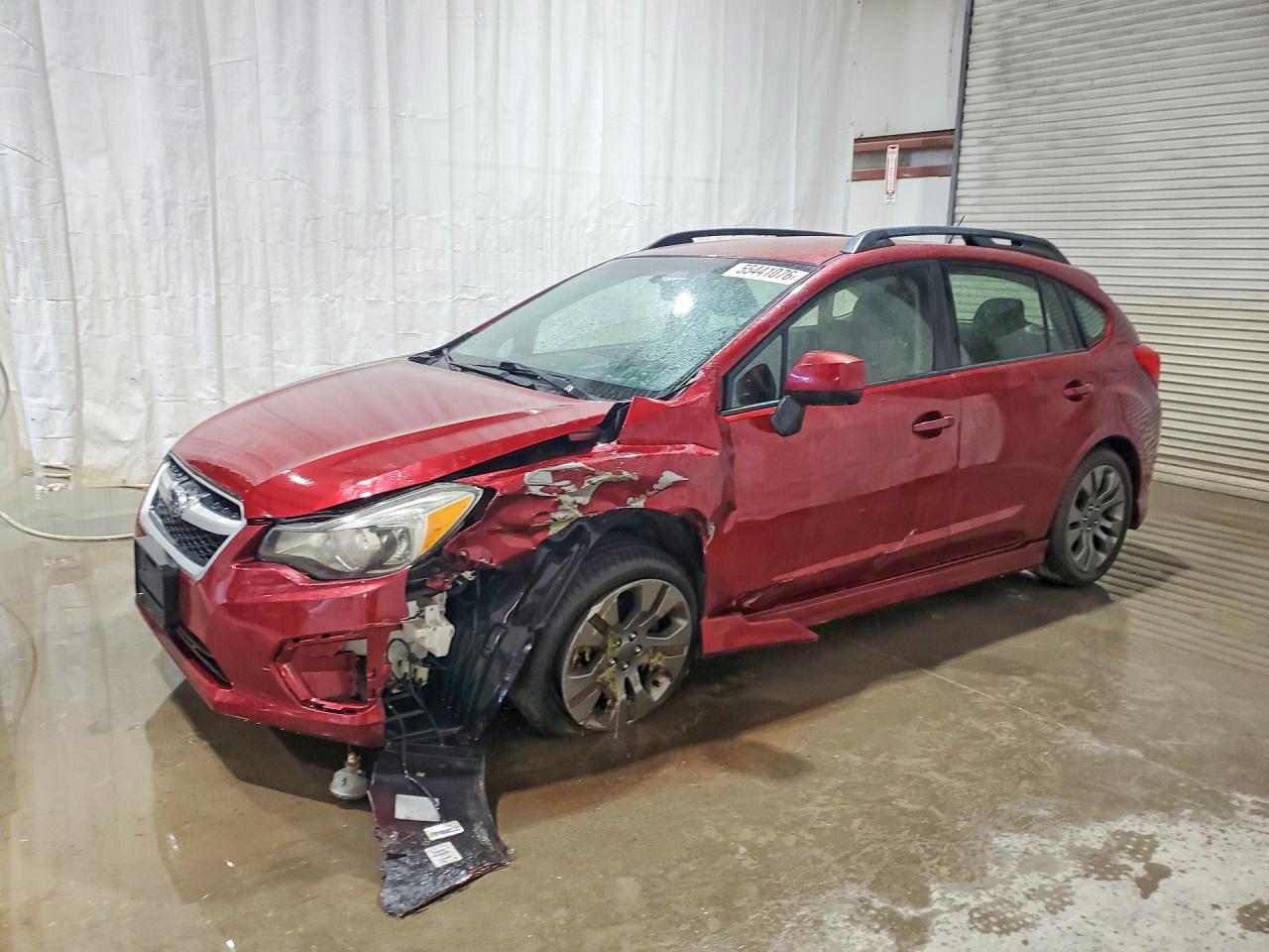 2013 Subaru Impreza Sport Premium Red vin: JF1GPAL66DH825599