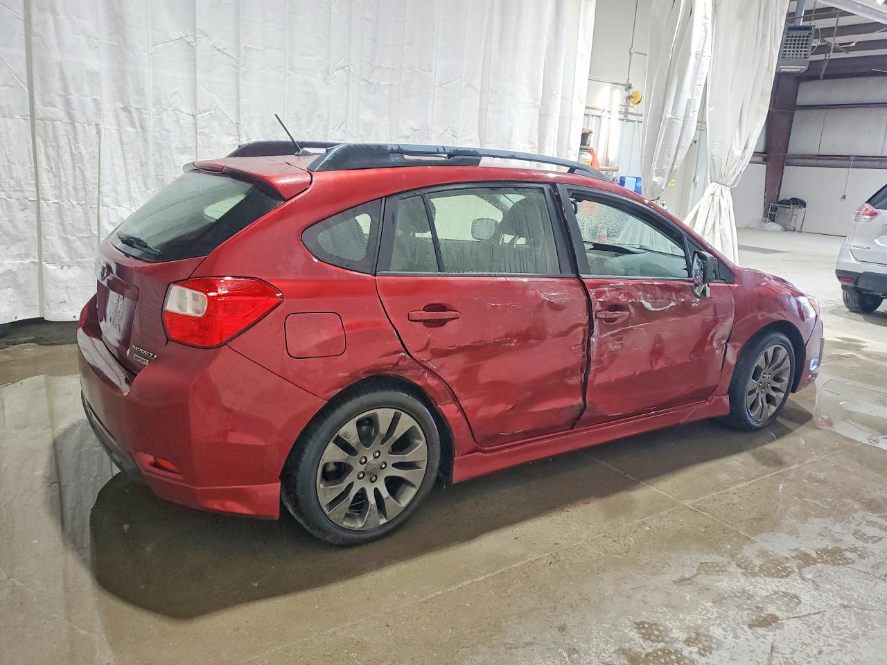 2013 Subaru Impreza Sport Premium Red vin: JF1GPAL66DH825599