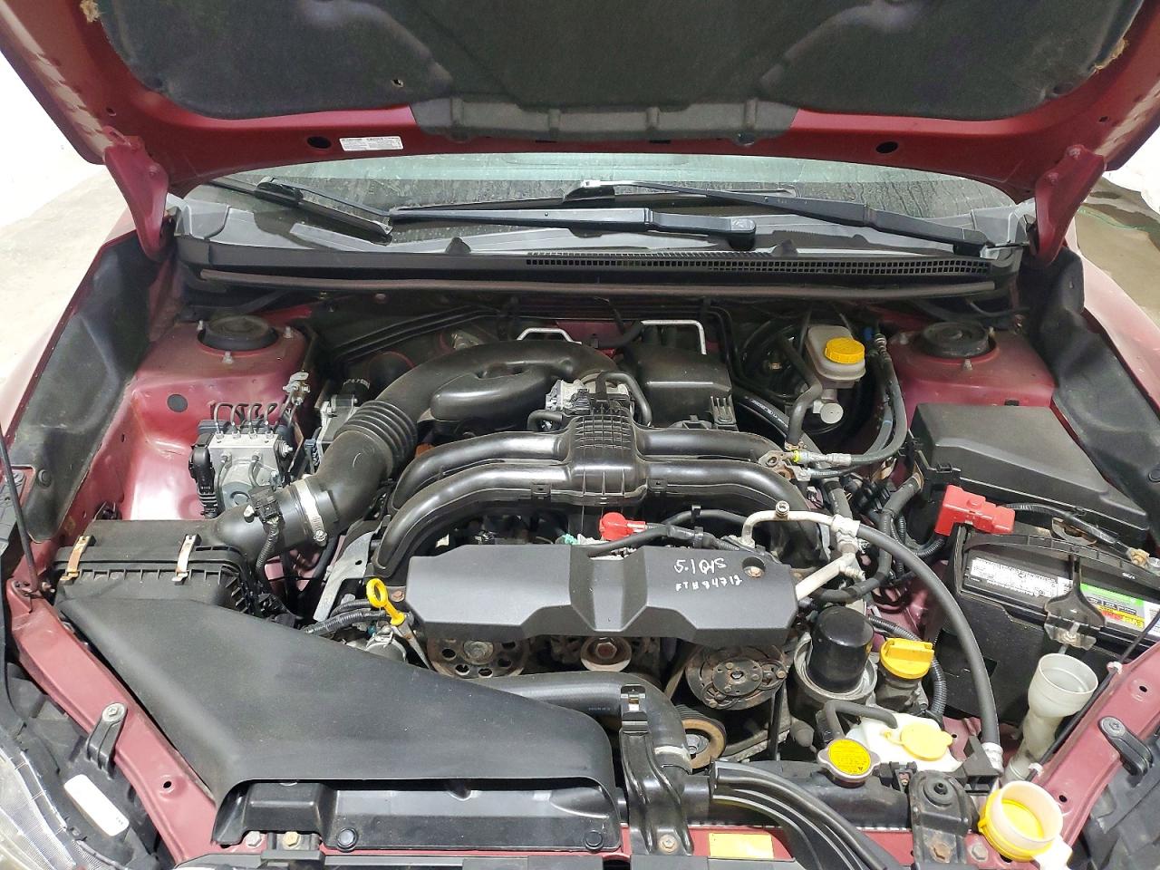 2013 Subaru Impreza Sport Premium Red vin: JF1GPAL66DH825599